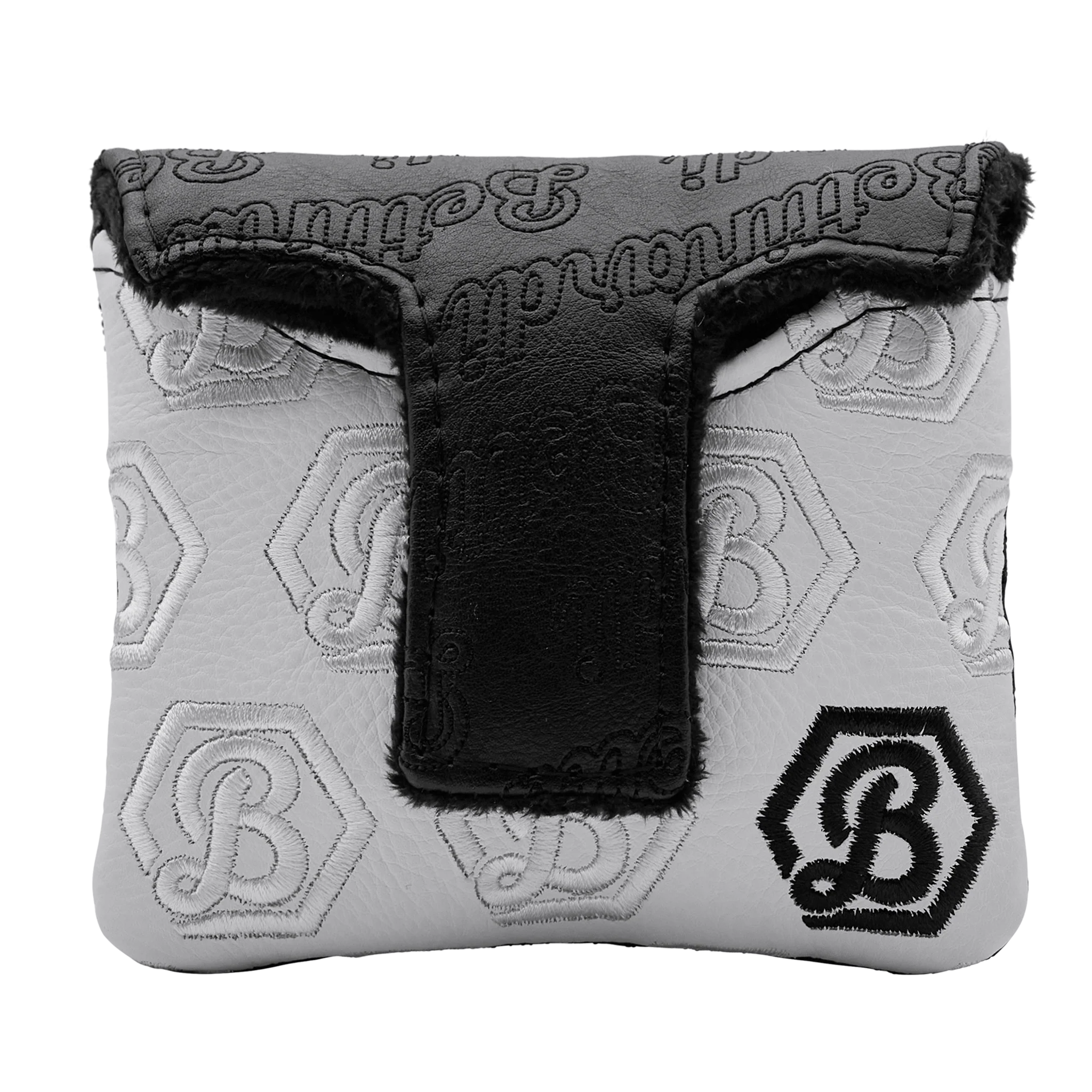 Bettinardi Script Hex B Mallet Putter Headcover (Black/White) - Image 2