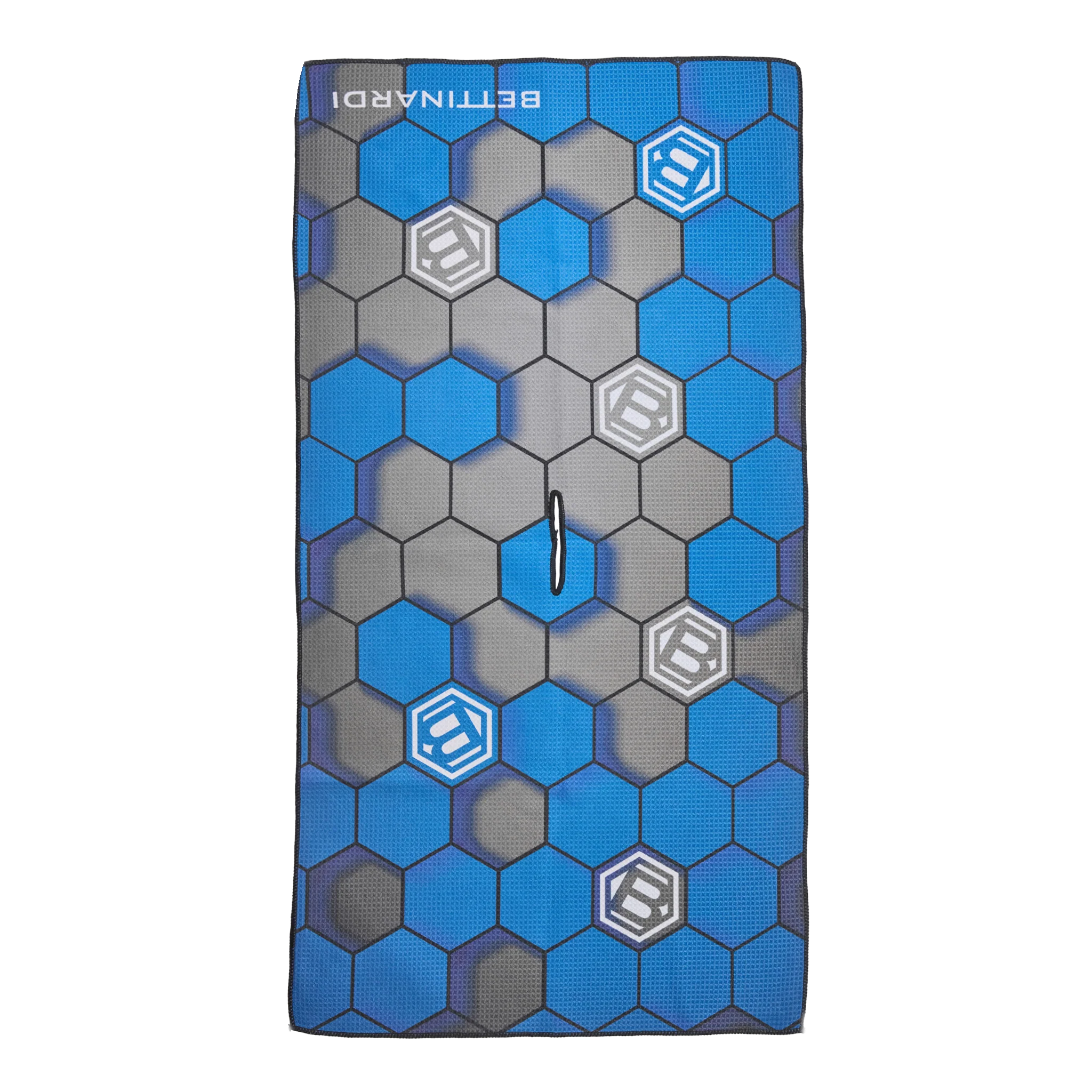 Bettinardi 3D Hex B Blue and Gray Players Towel - Image 2