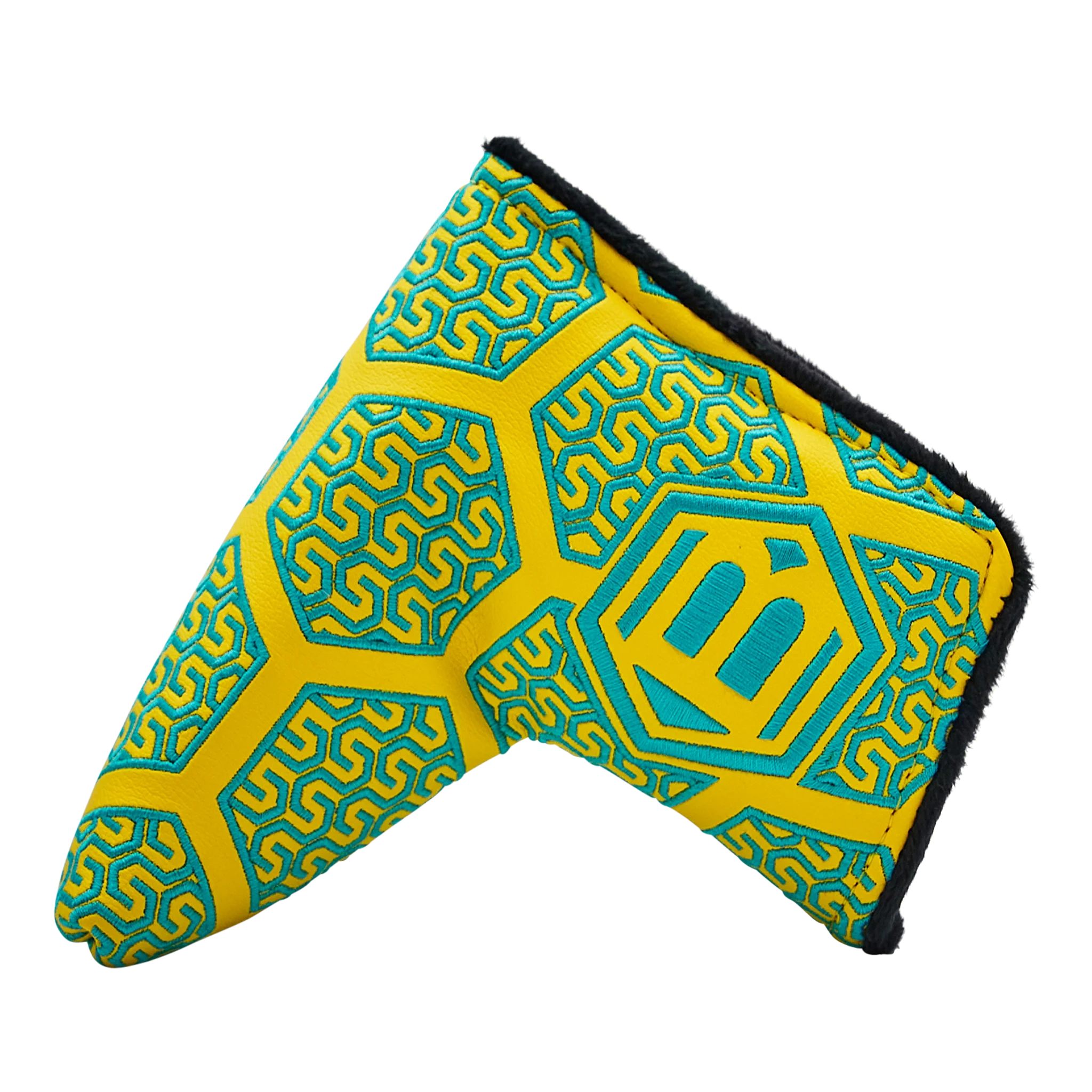 Bettinardi Chain Hex Headcover Blade (Yellow & Teal) - Image 2