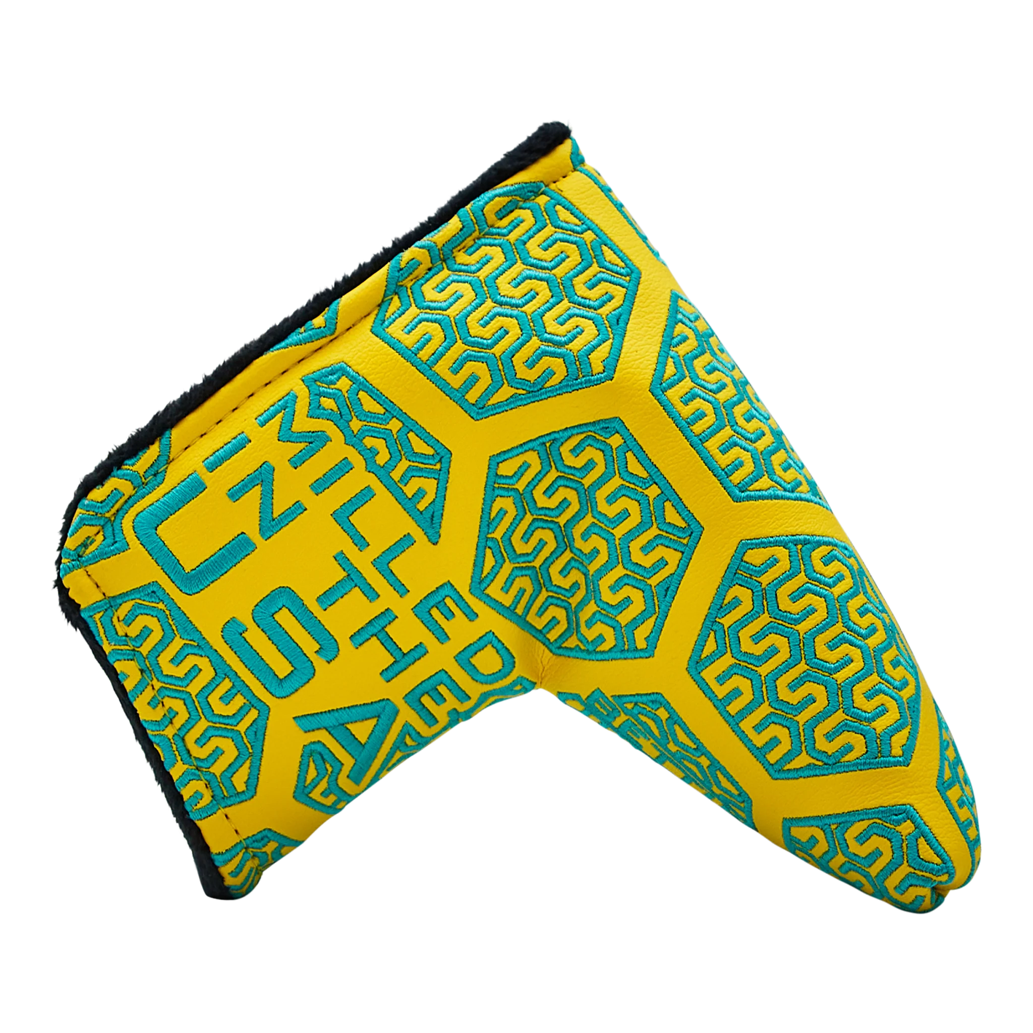Bettinardi Chain Hex Headcover Blade (Yellow & Teal) - Image 4