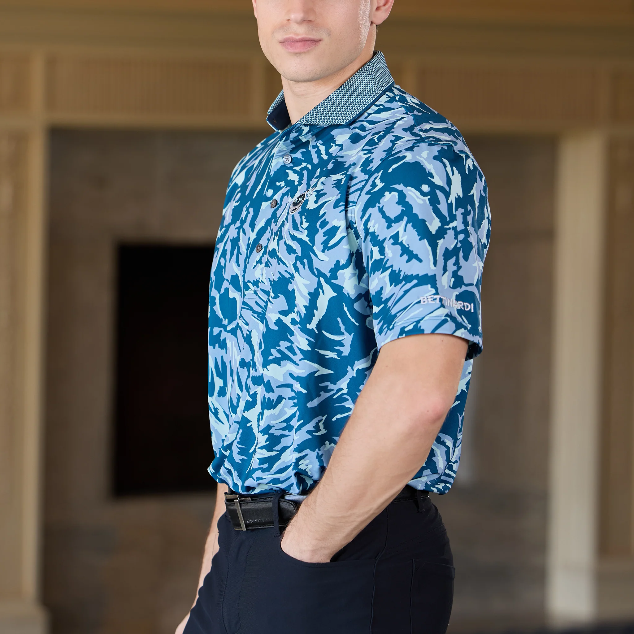 Bettinardi Greyson Poison Bomb Midas Wolf Camo Polo (Bloomfield) - Image 3