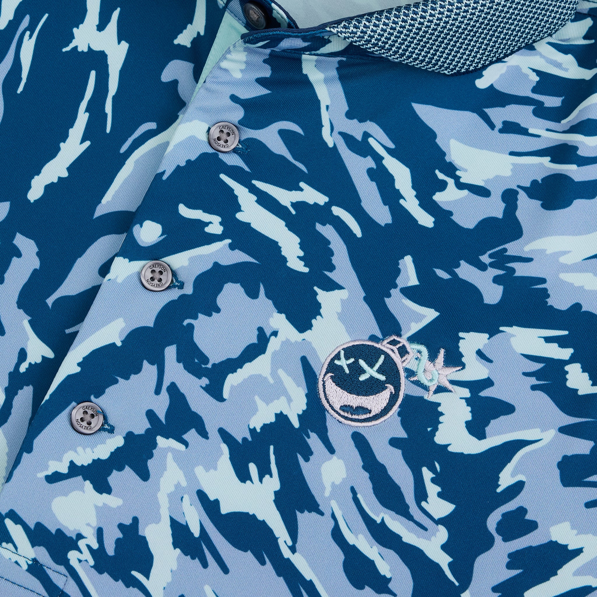Bettinardi Greyson Poison Bomb Midas Wolf Camo Polo (Bloomfield) - Image 5