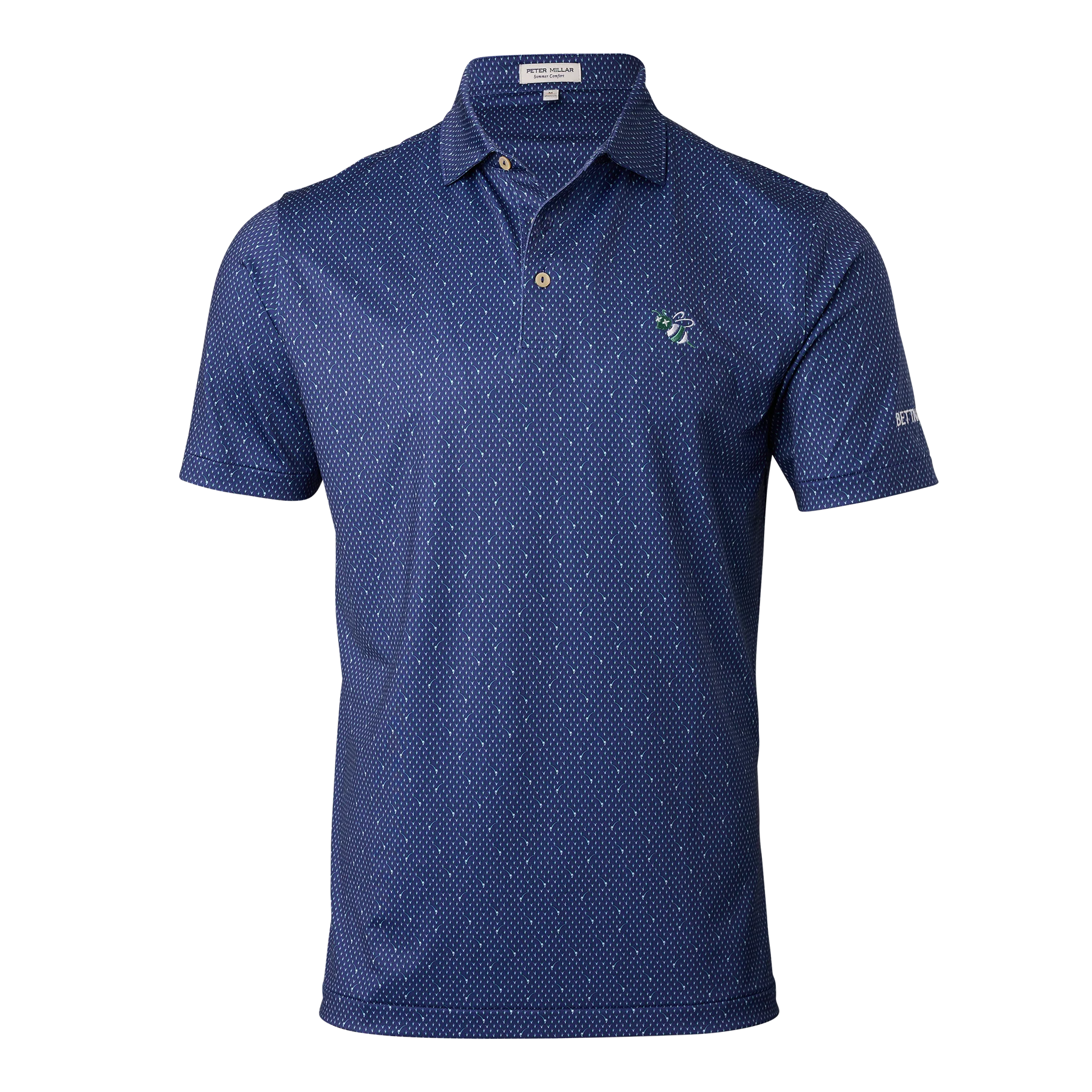 Bettinardi Peter Millar In the Rough Performance Jersey Polo (Sport Navy) - Image 5