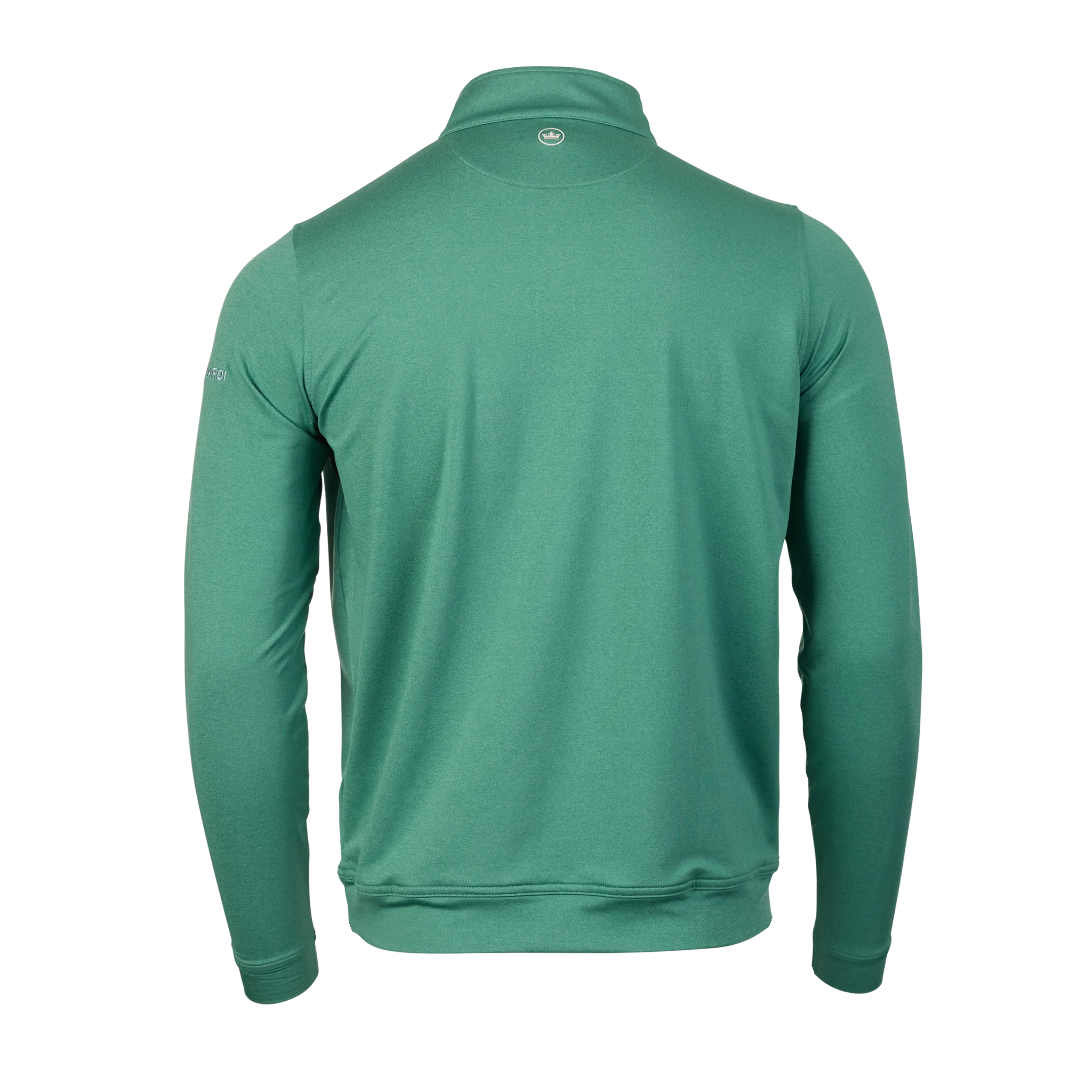 Bettinardi Peter Millar Perth Mélange Performance Quarter Zip (Snow Pea) - Image 6