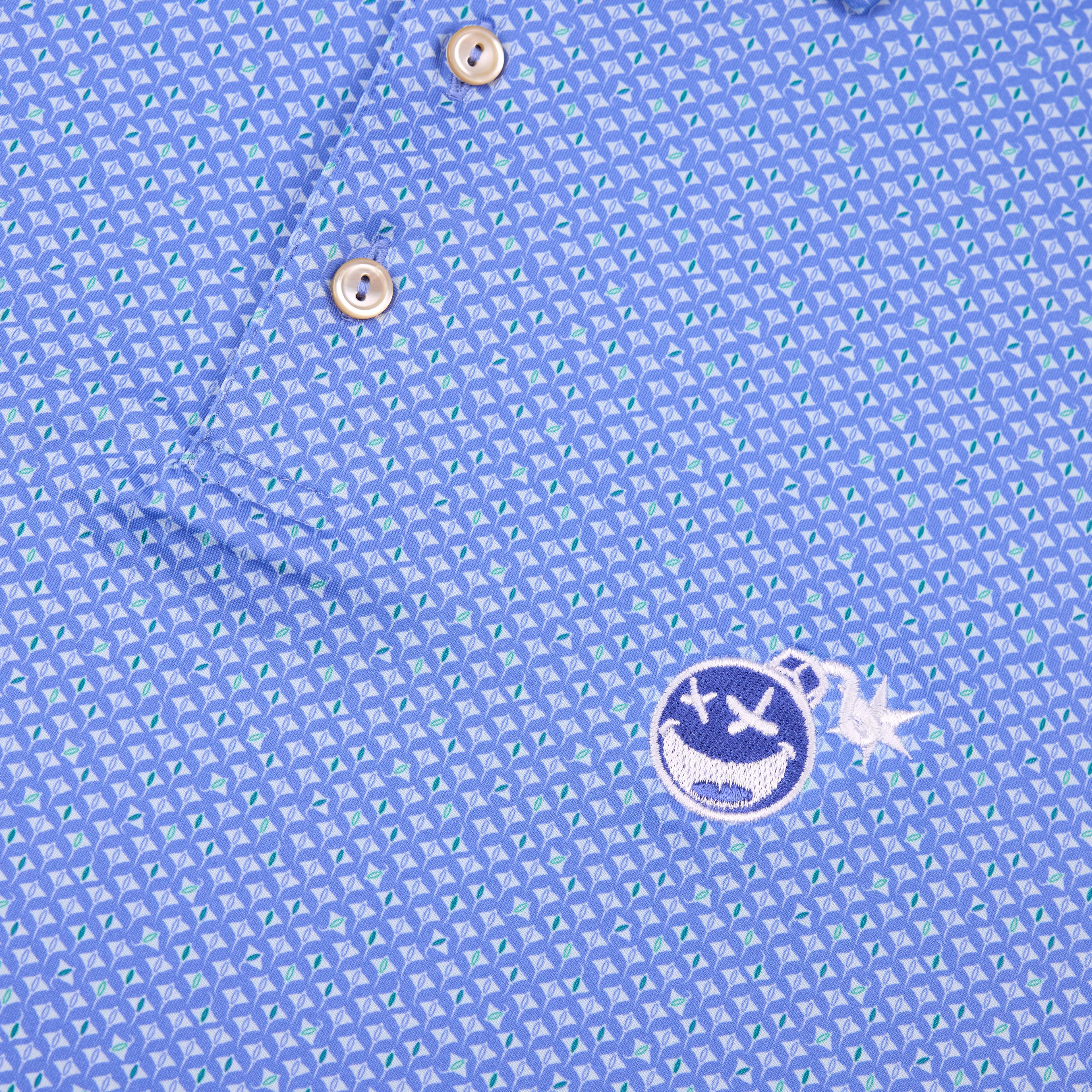 Bettinardi Peter Millar Poison Bomb Oceana Rays Performance Jersey Polo - Image 4