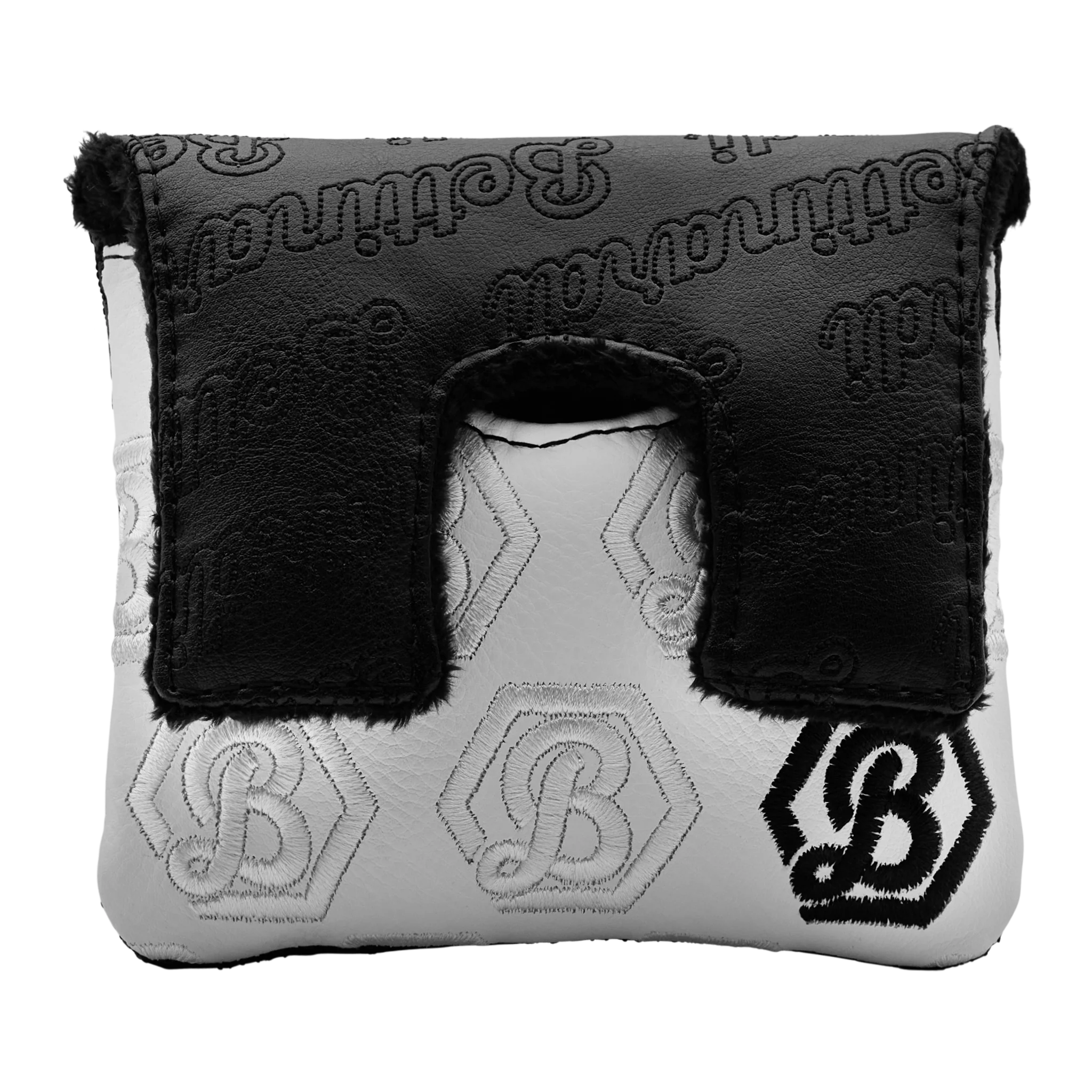 Bettinardi Script Hex B Center Shaft Mallet Headcover (Black/White) - Image 2