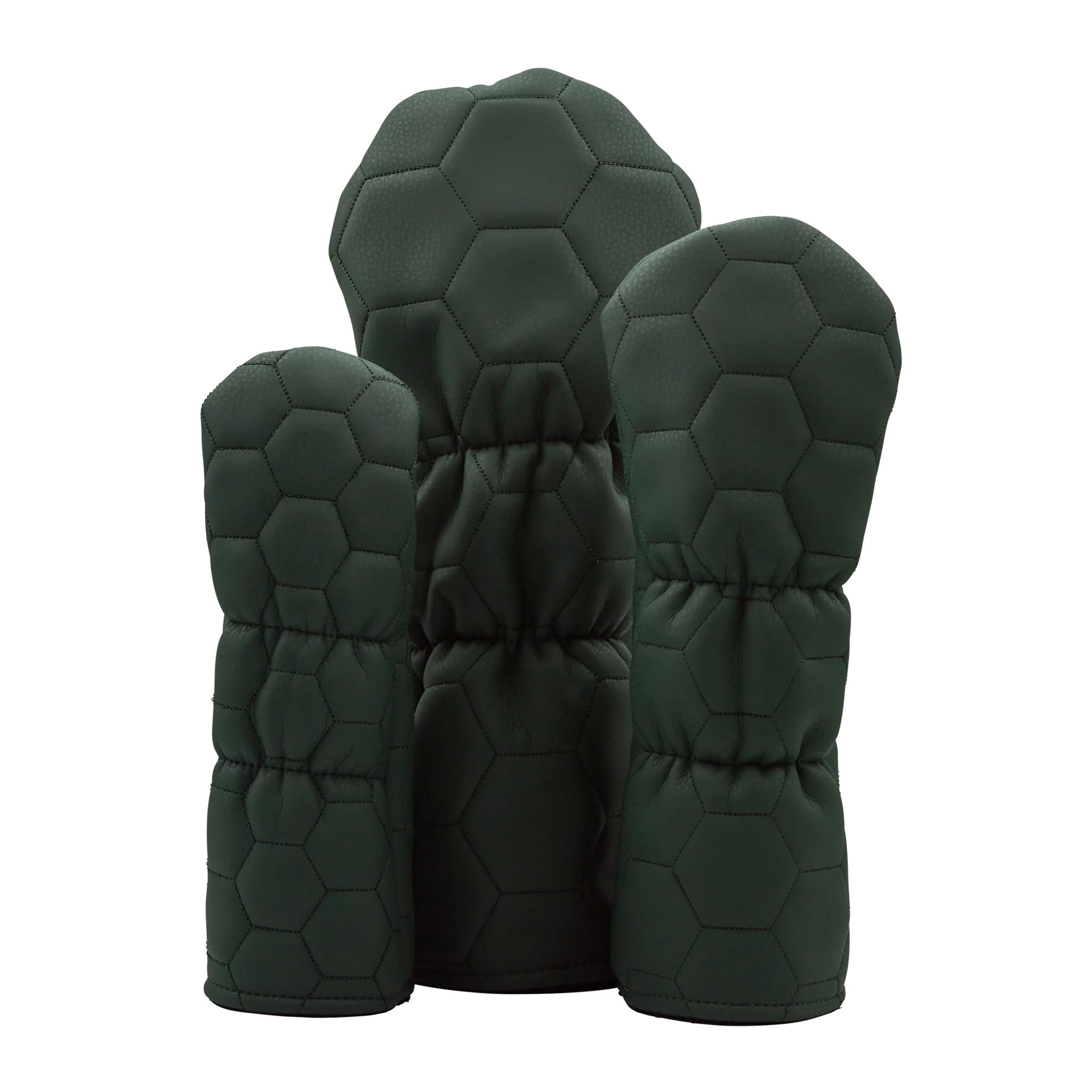 Bettinardi Script Quilted Hex Wood Covers (Green/Tan) - Image 2