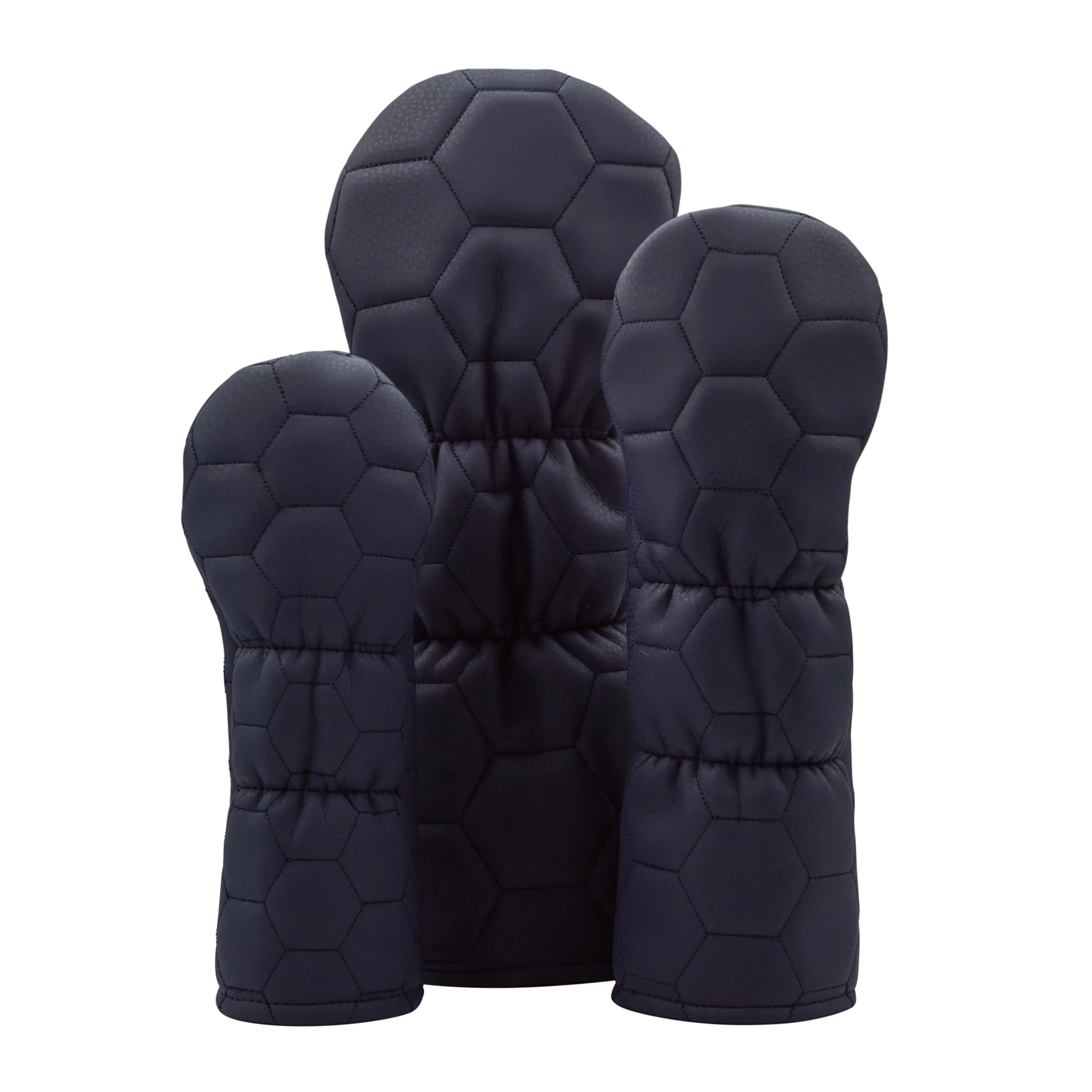 Bettinardi Script Quilted Hex Wood Covers (Navy/Tan) - Image 2