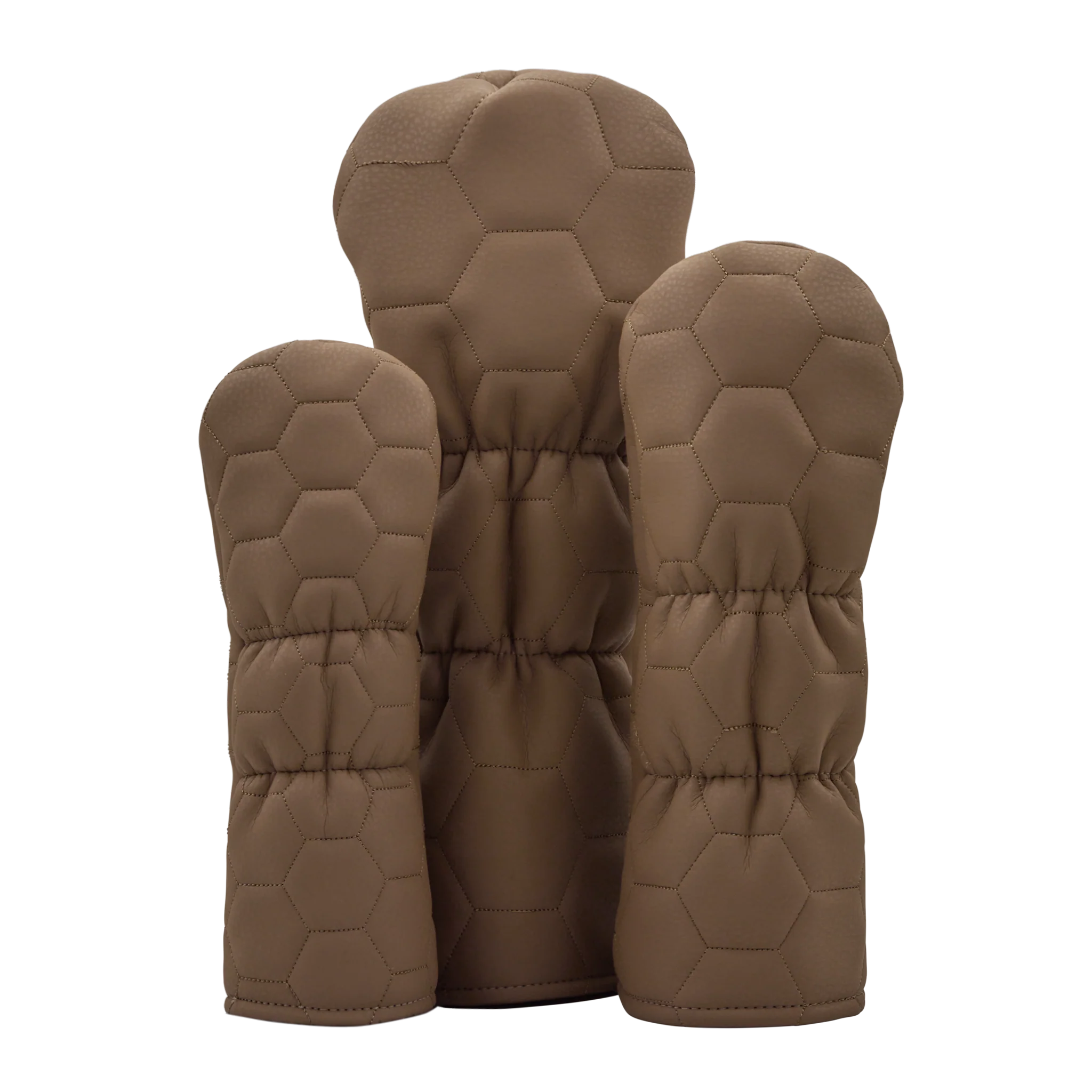 Bettinardi Script Quilted Hex Wood Covers (Tan/Navy) - Image 2