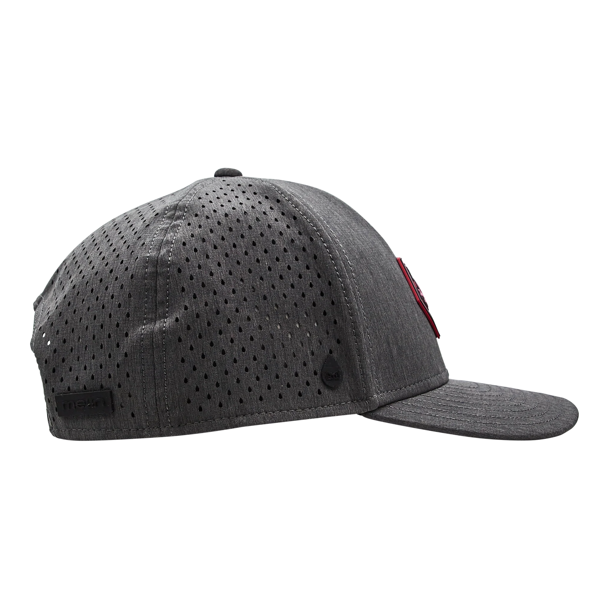 Bettinardi Skull & Bones Heathered Gray Melin Hydro Hat - Image 5