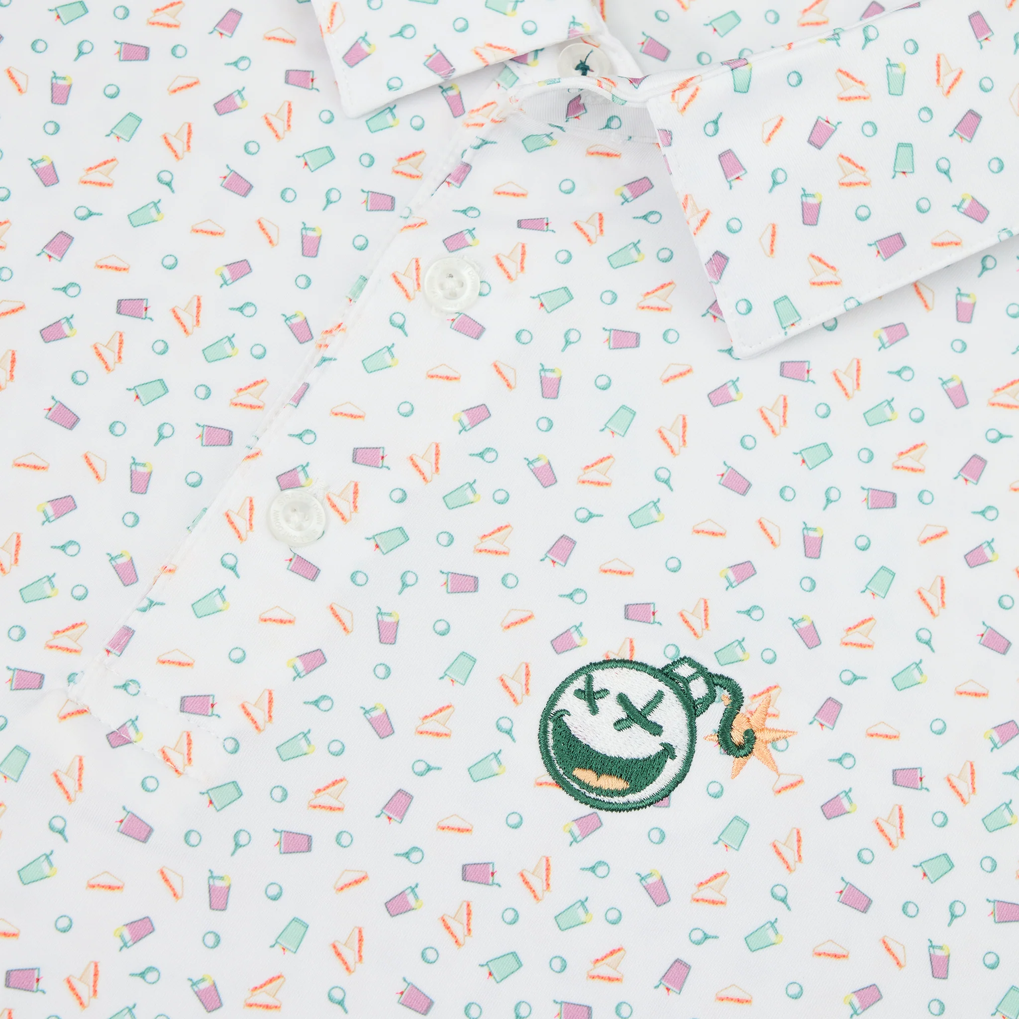 Bettinardi Straight Down Poison Bomb Pimento Cheese Polo (White) - Image 4