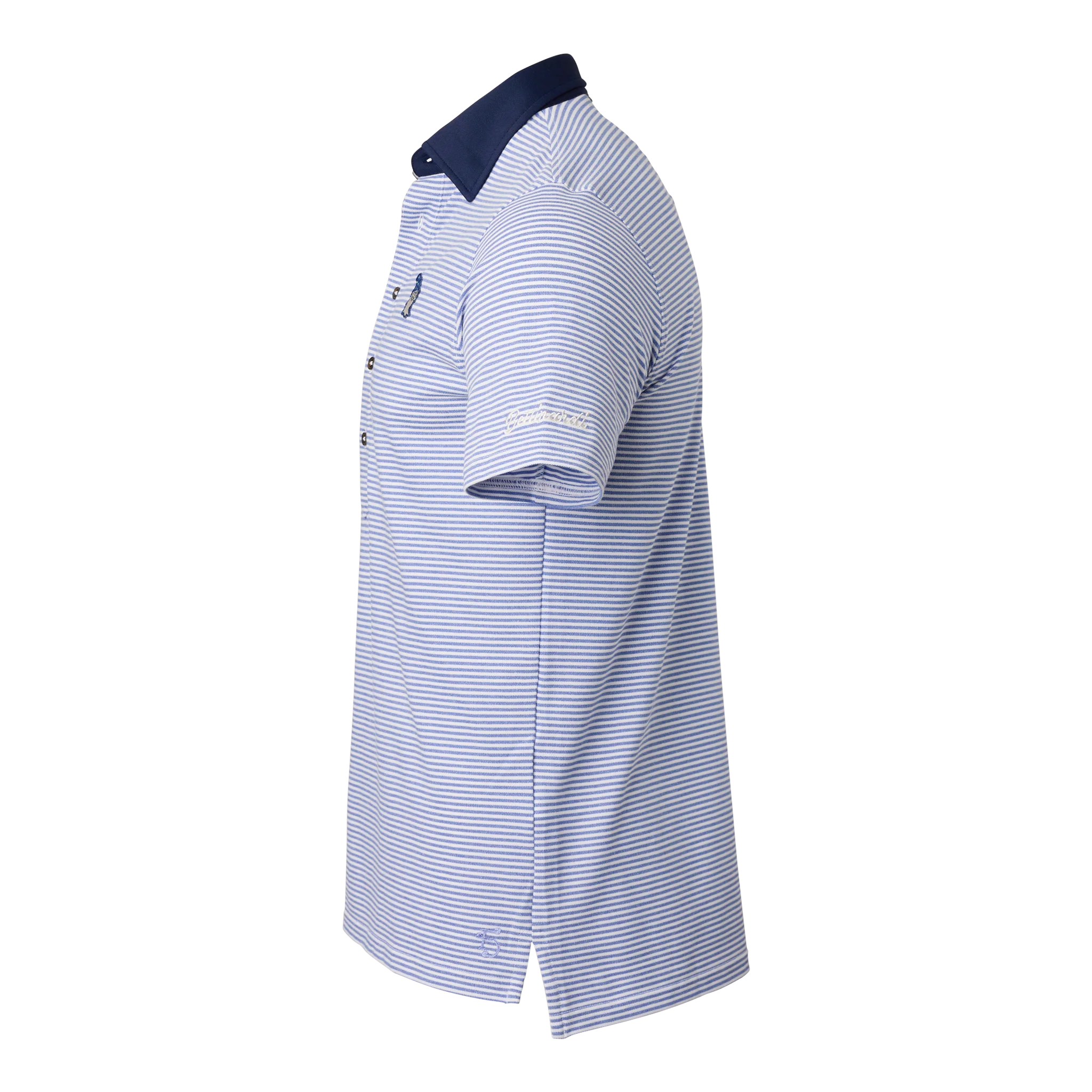 Bettinardi x Field Day Sporting Co. Wizard Ford 5 Button Striped Polo (Adler/Heather White) - Image 7