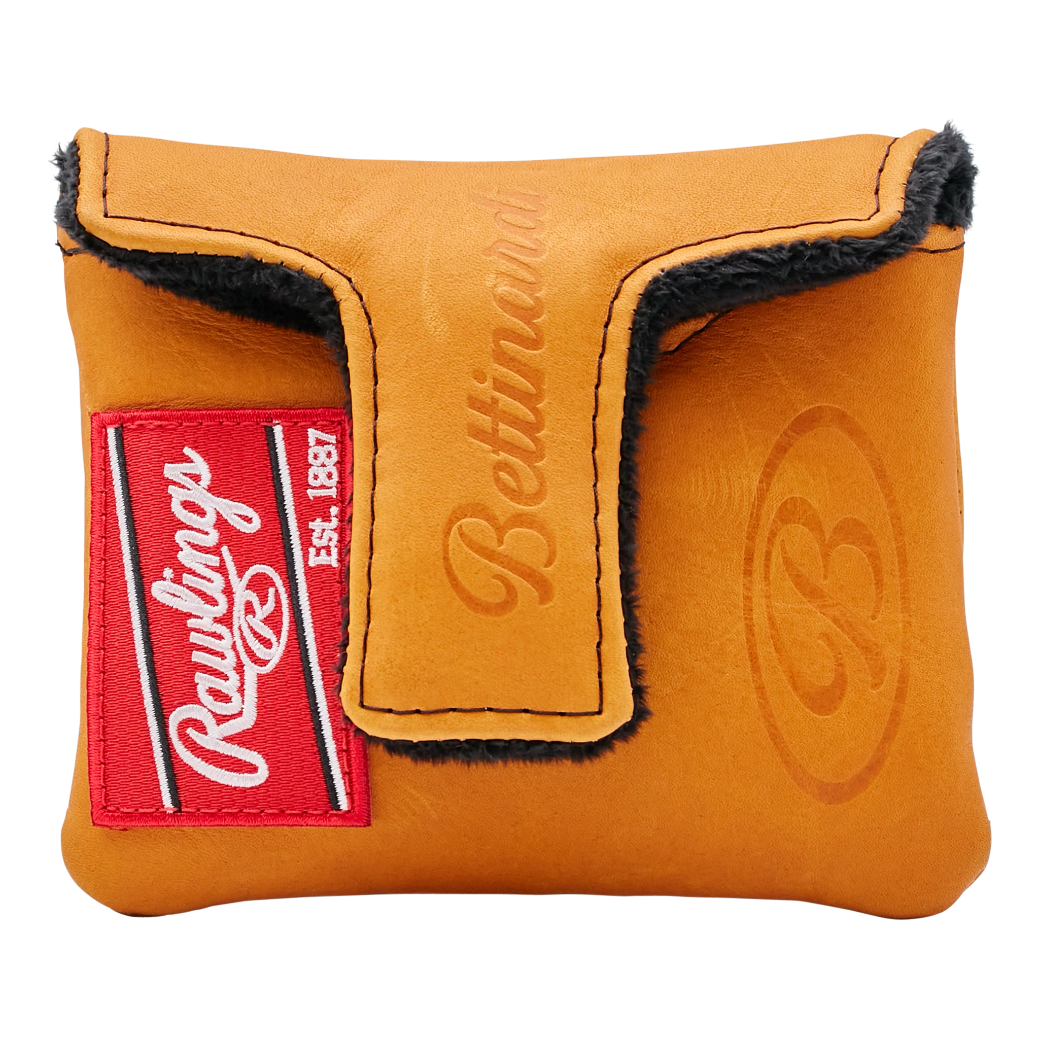 Bettinardi x Rawlings Genuine Horween Leather Tan Mallet Putter Headcover - Image 2