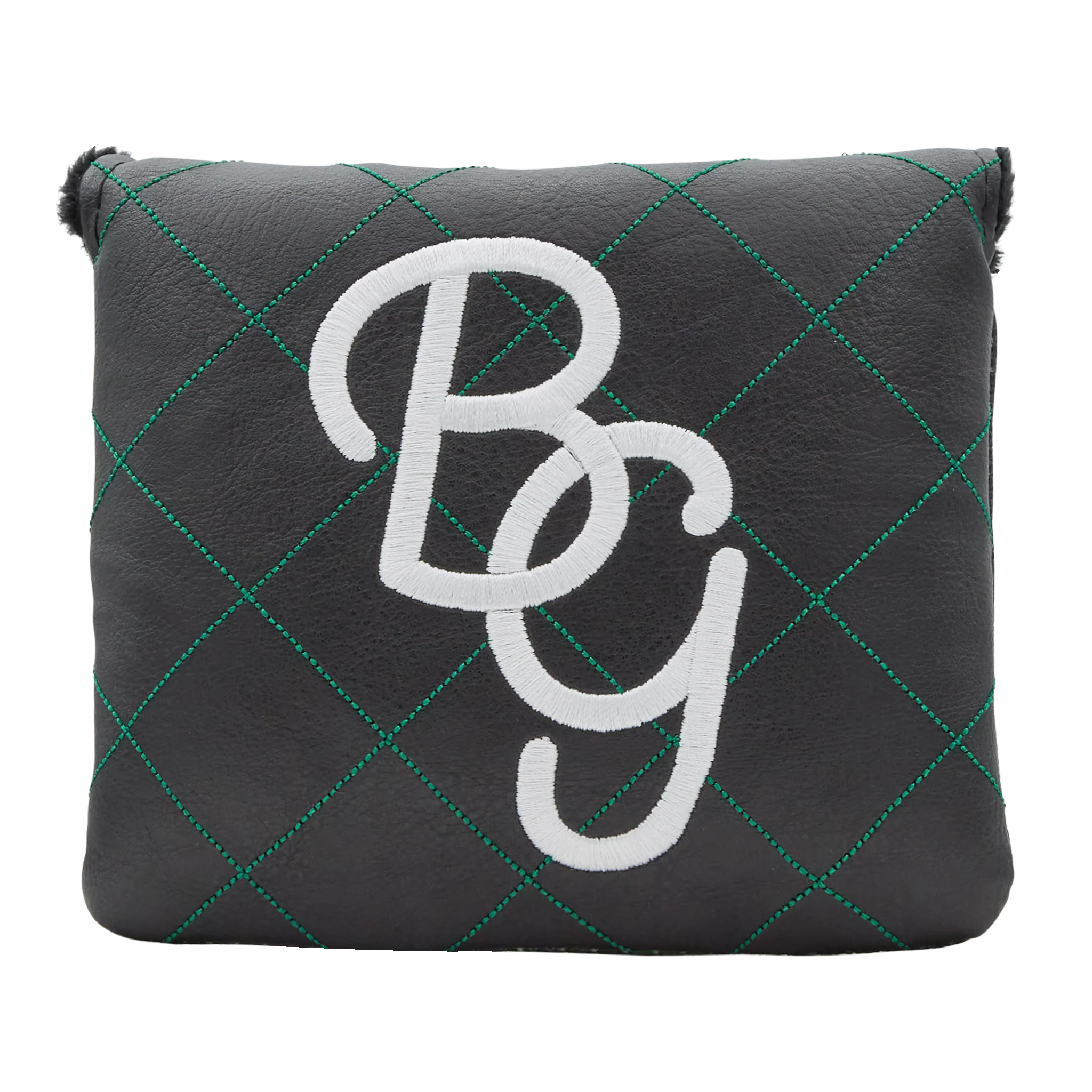 BG Script Argyle Mallet Putter Headcover (Green/Black)