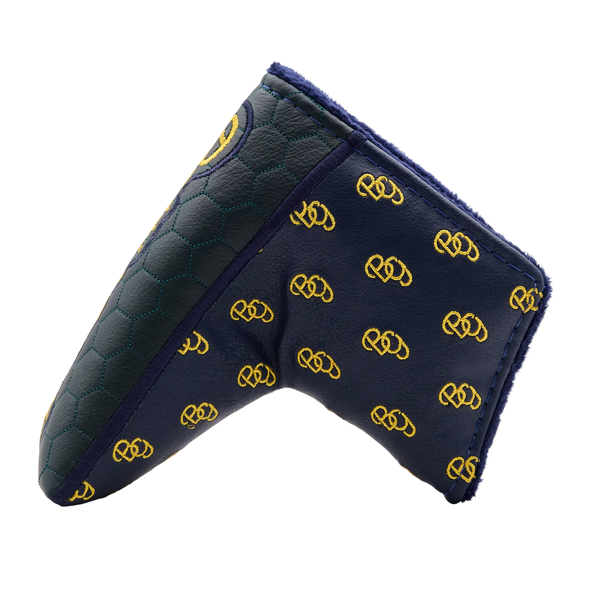 BG Script Blade Putter Headcover (Green/Navy) - Image 2