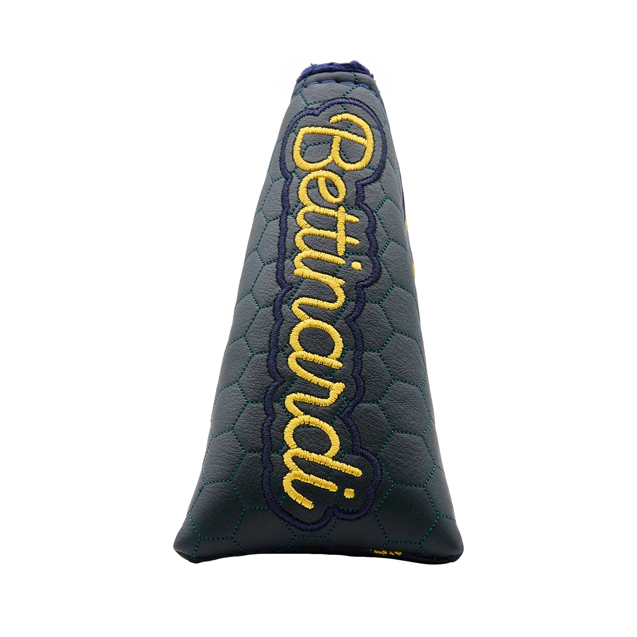 BG Script Blade Putter Headcover (Green/Navy) - Image 3