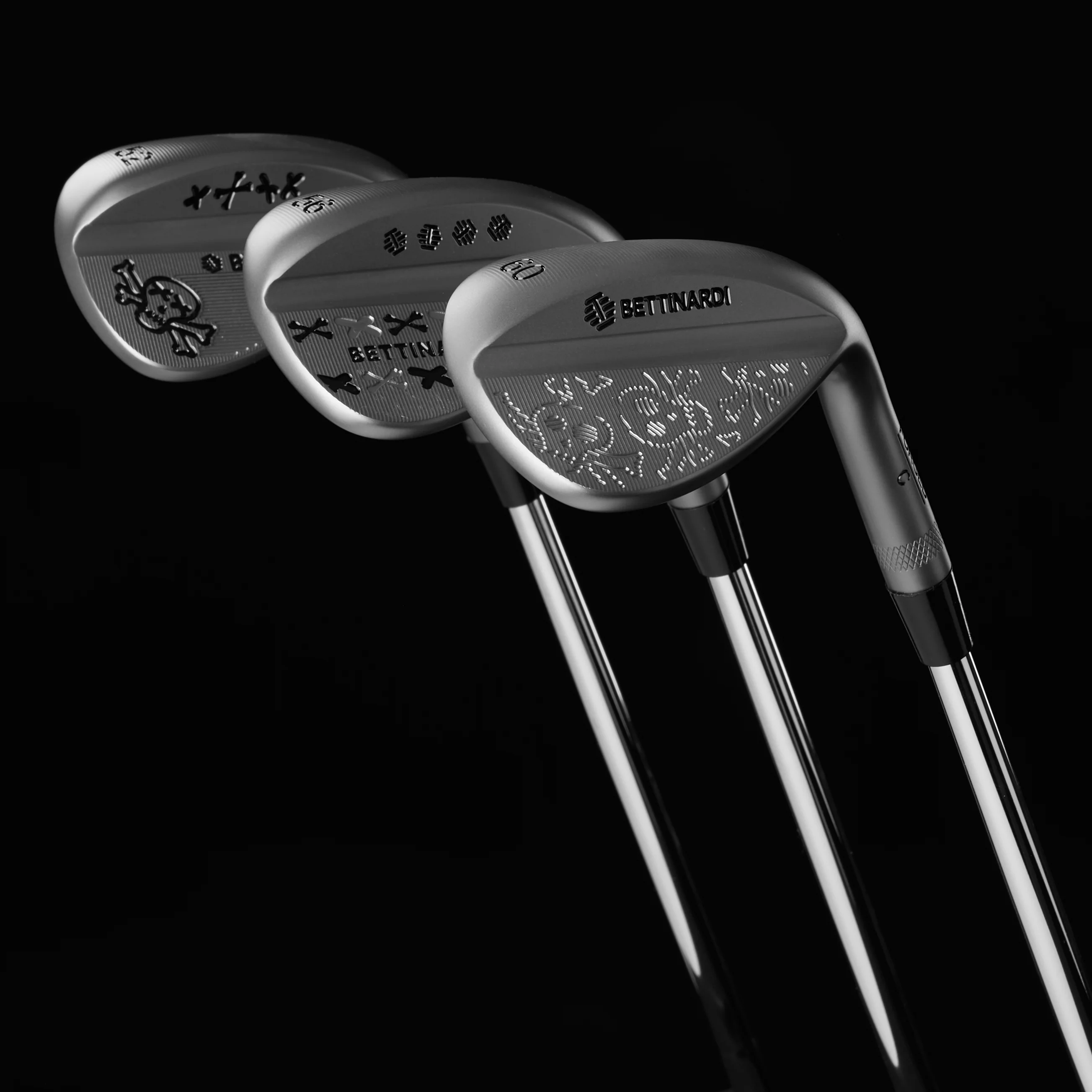 Black Friday Hazard Skull & Bones Forged Wedge Set- 52-56-60