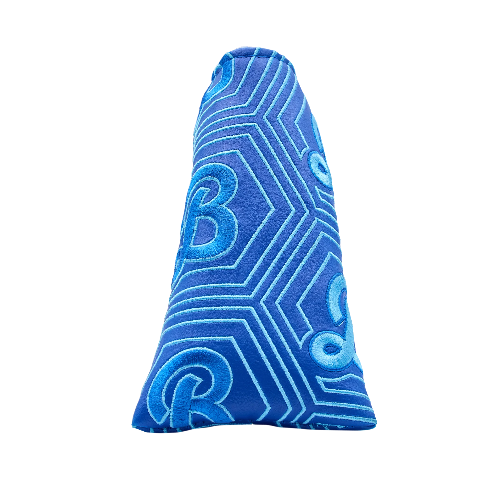 Blue Stylized Hex B Blade Putter Headcover - Image 3