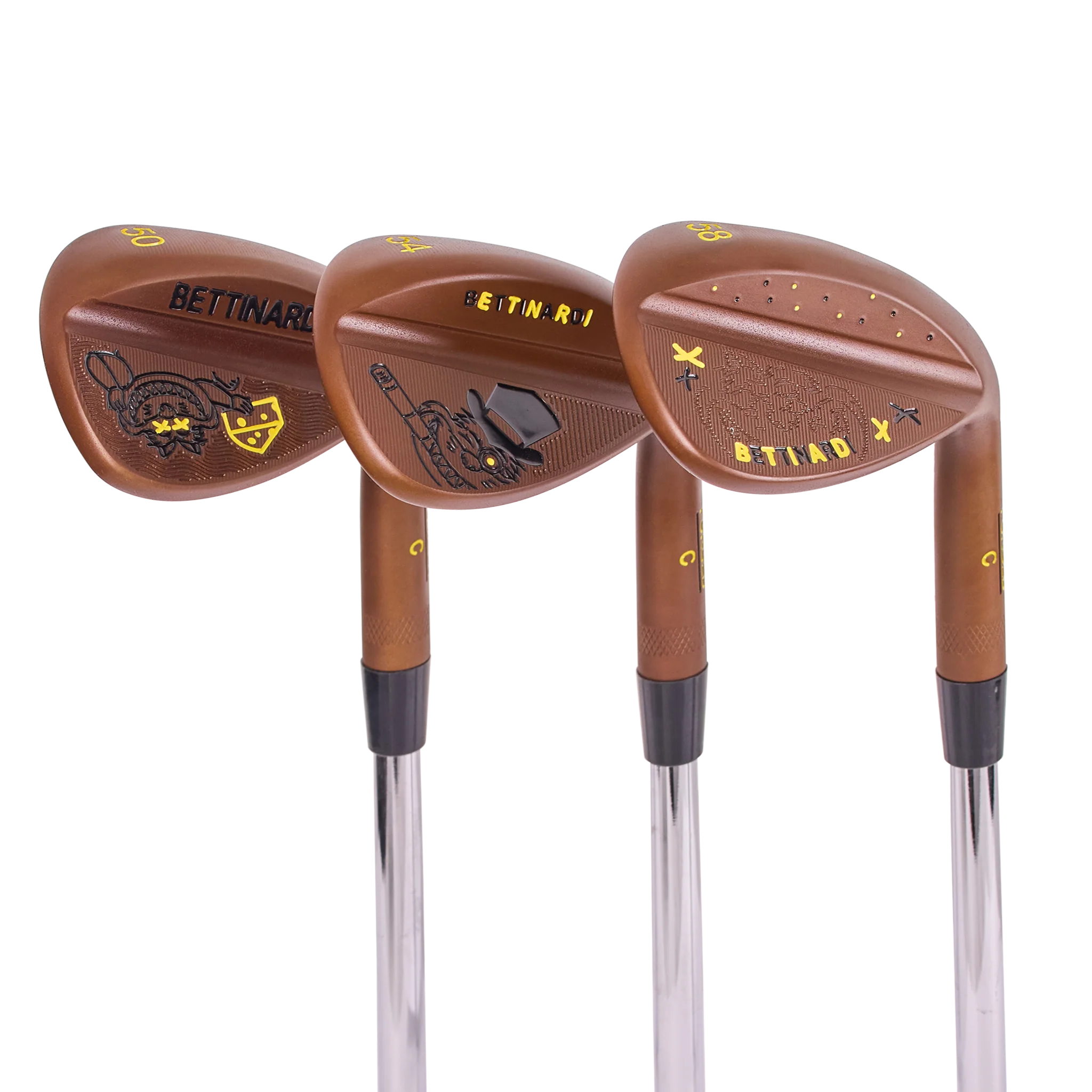 Cheese ‘n’ Stogies Fat Cat Japanese Bronze HLX 5.0 Wedge Set (50°, 54°, 58°)