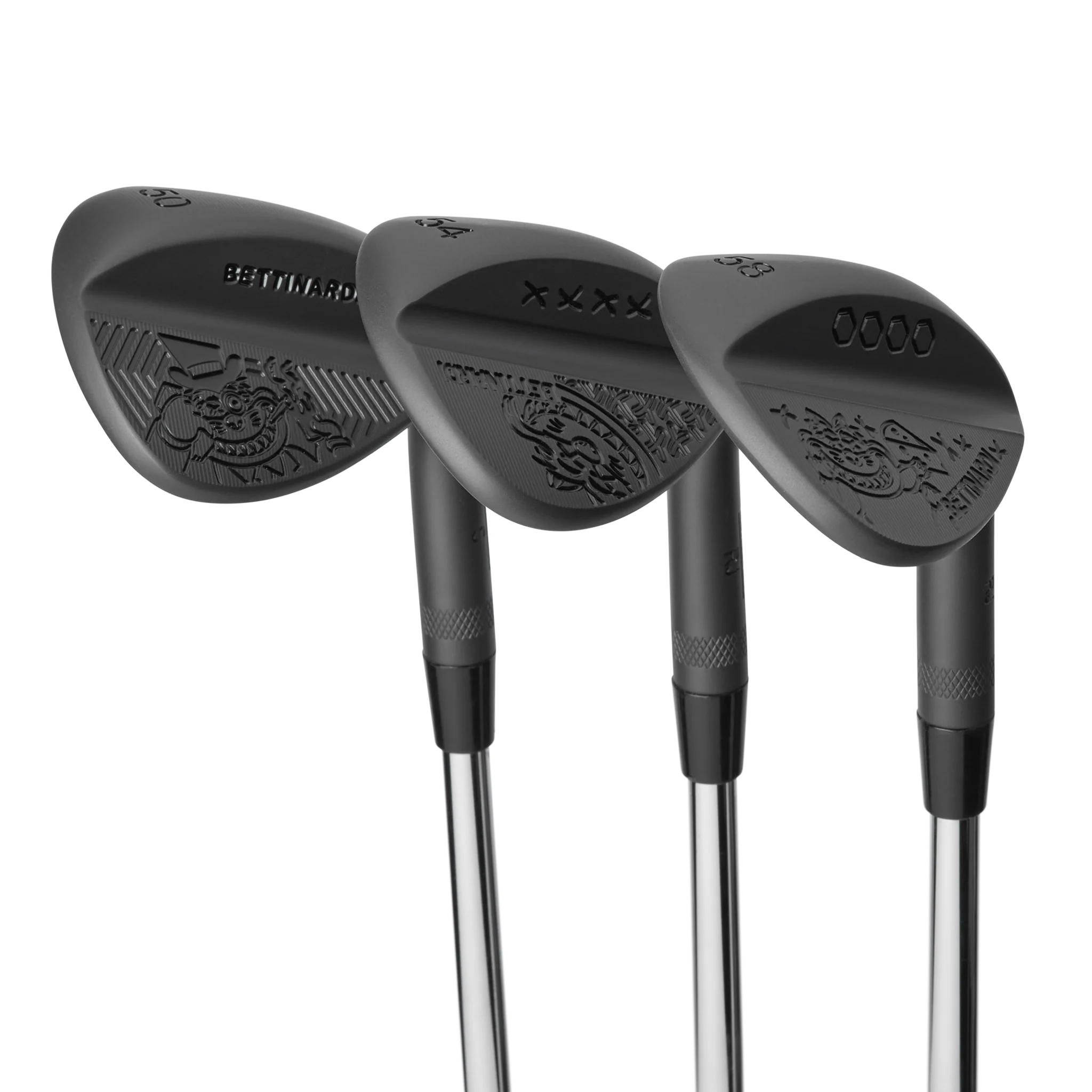 Cheesy Gangster Fat Cat Blackout Wedge Set (50°, 54°, 58°)