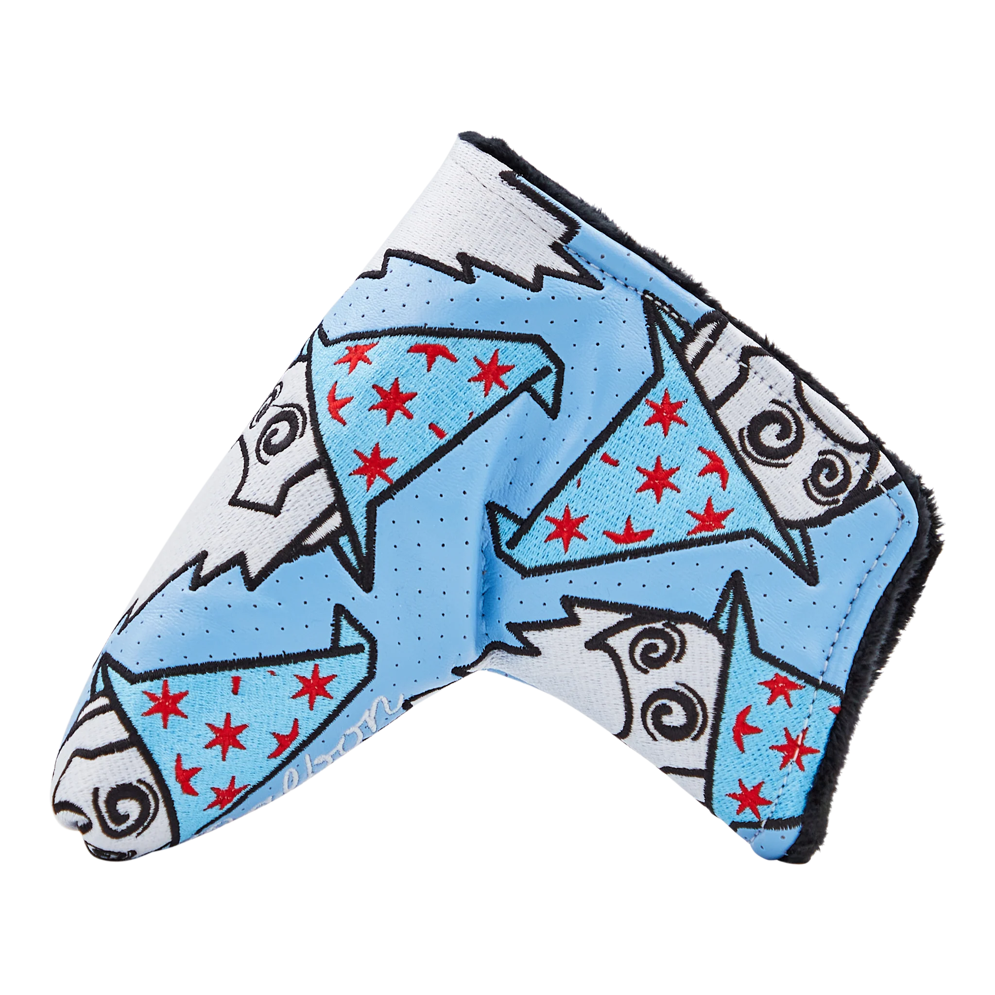 Dancing Buckets Malbon Wizard Putter Headcover (Blue) - Image 4