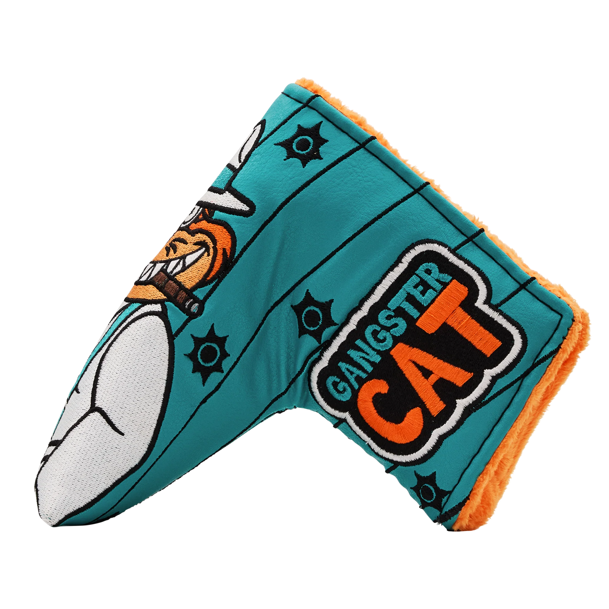 FAI Pinstripe Gangster Cat Blade Putter Headcover - Image 2