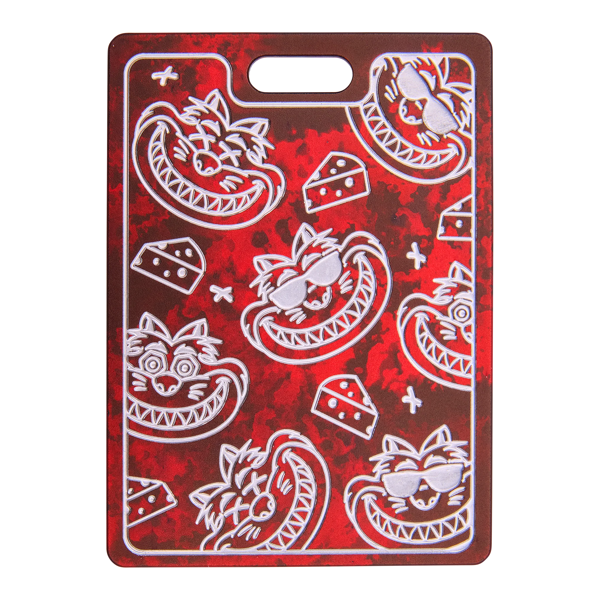Fat Cat Faces 6061 Aluminum Bag Tag