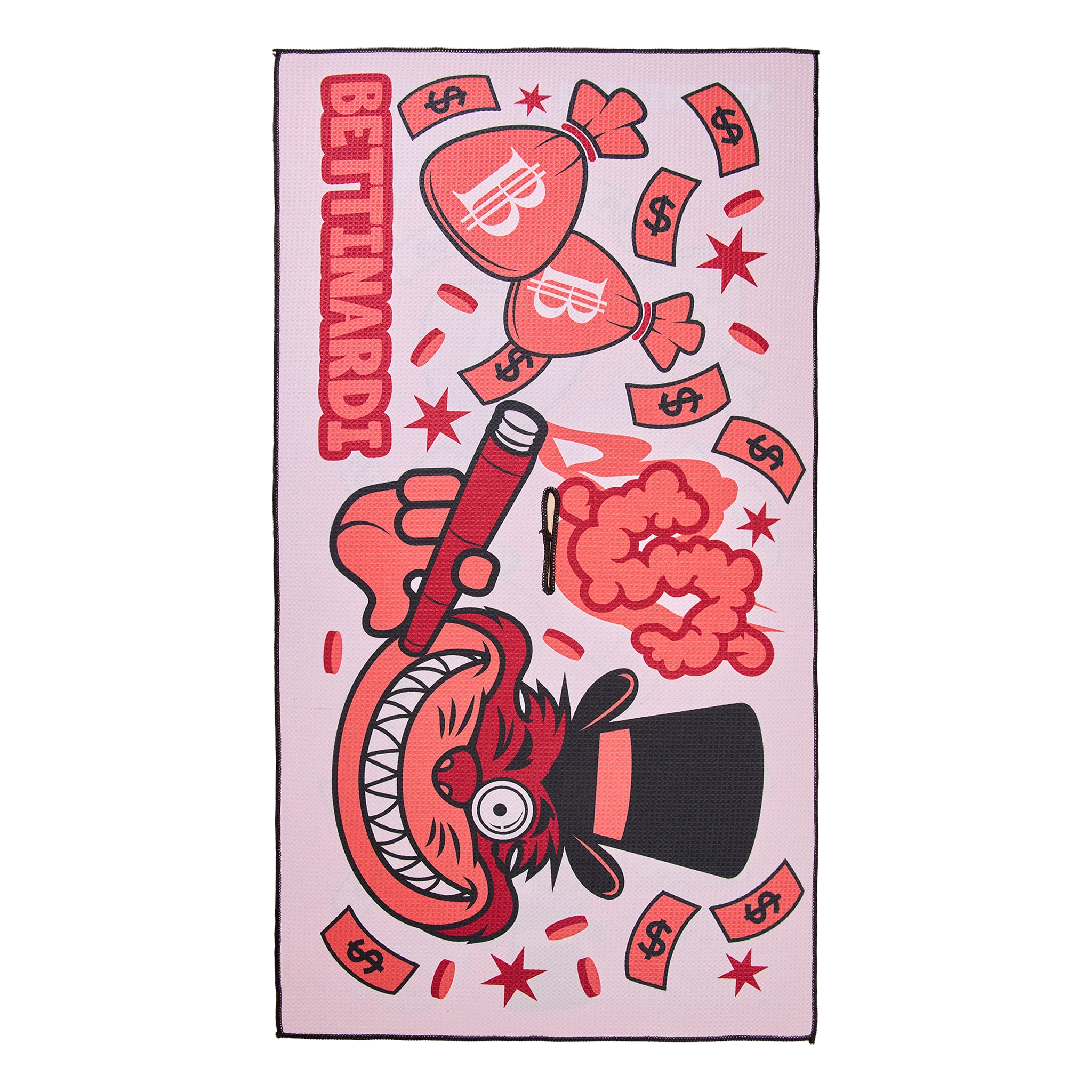 Gangster Cat Money Bag Players Towel - Image 2