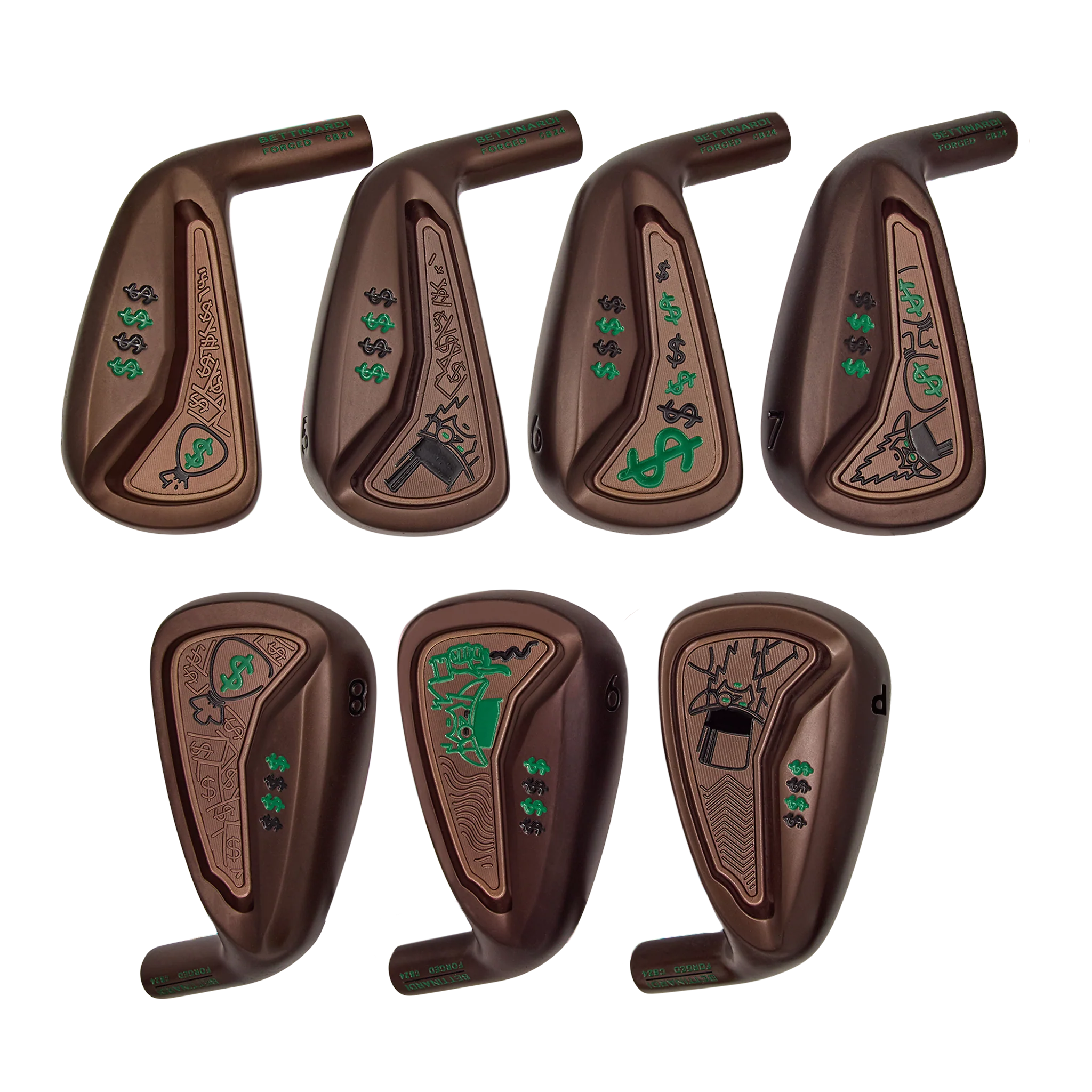 Gangster Wizard Oil Rubbed Bronze PVD CB24 Iron Set (4-PW)