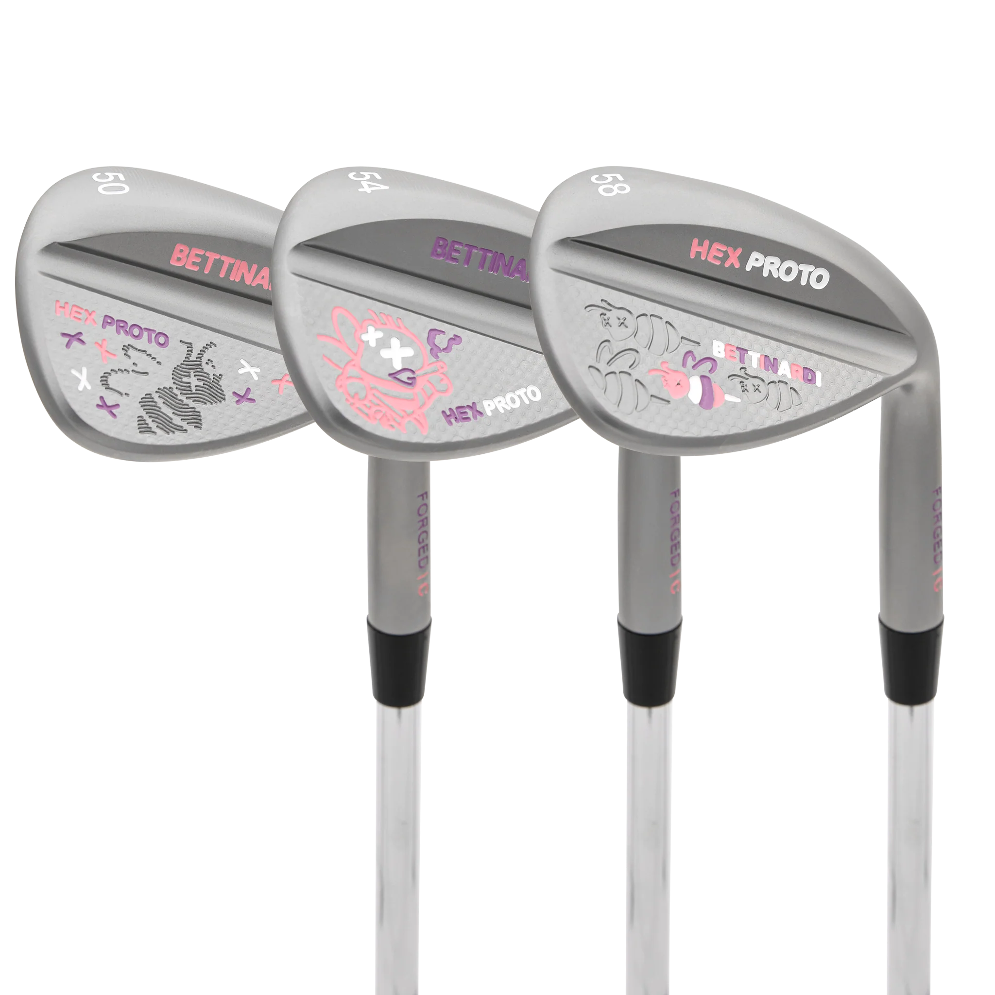 Hexperimental Proto Zombee Black Ox HLX 6.0 Wedge Set (50°, 54°, 58°)