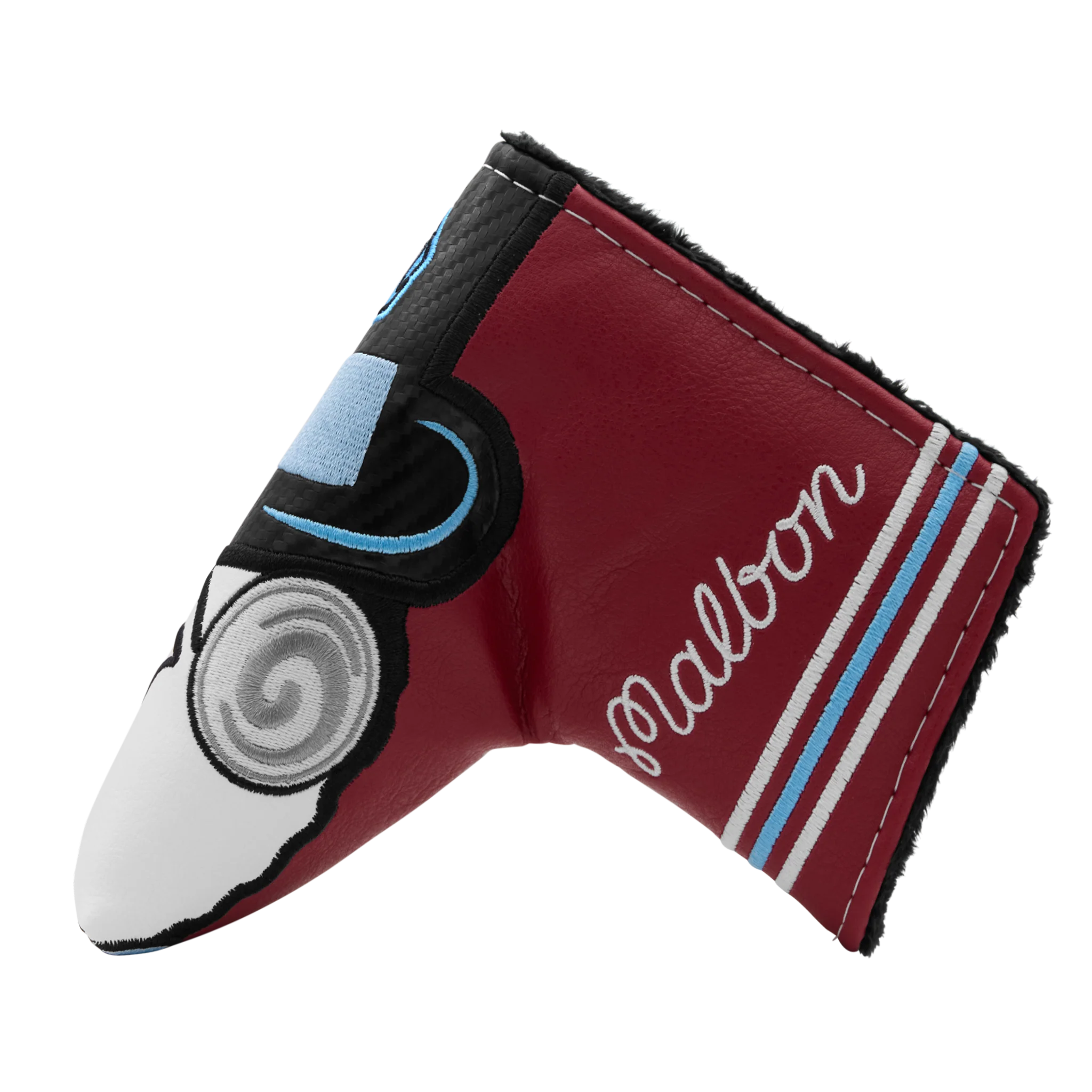 Malbon x Bettinardi Gangster Buckets Maroon & White Blade Putter Headcover - Image 2