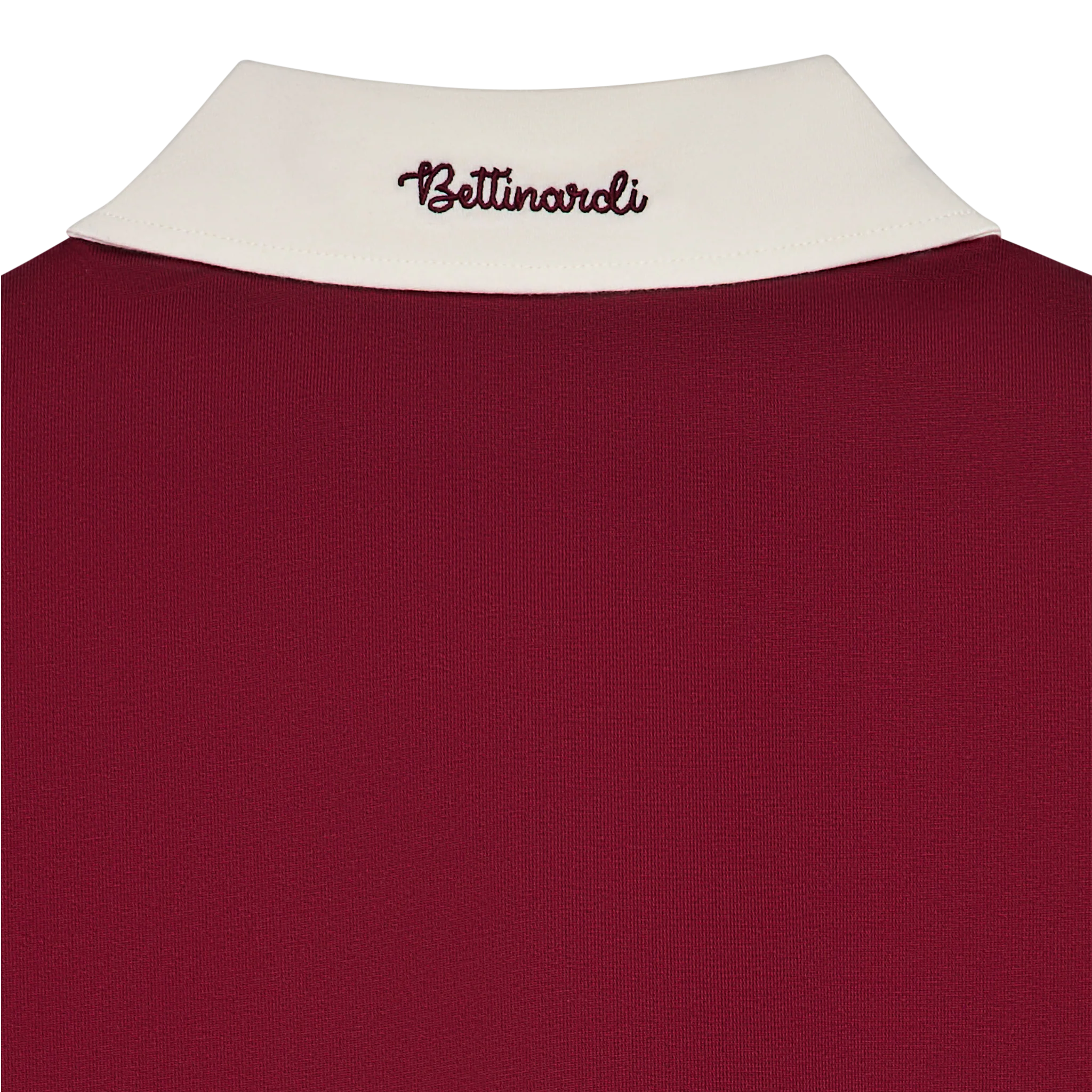 Malbon x Bettinardi Rugby Polo (Cabernet/Egret) - Image 2