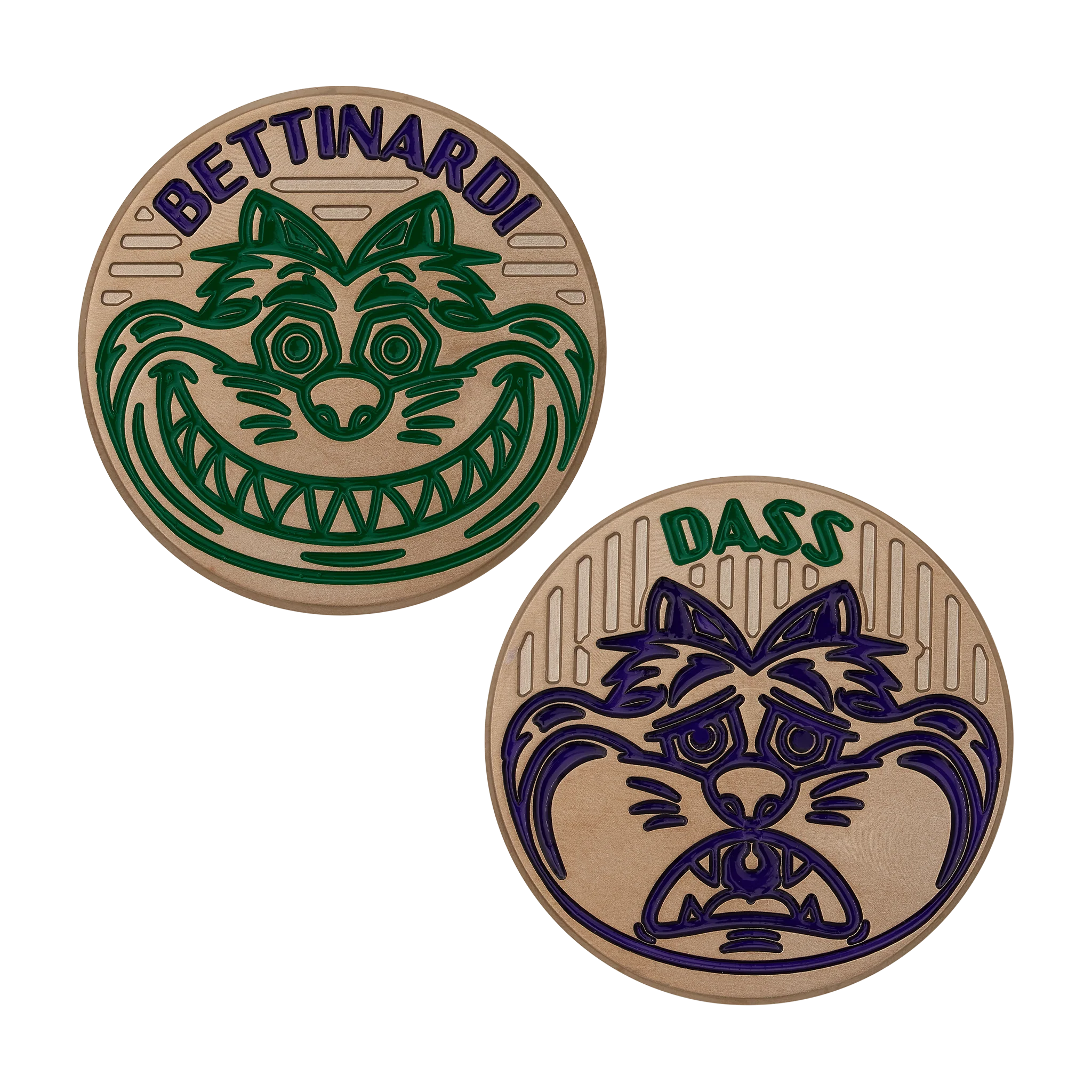 Mardi Gras 2024 Theatre Mask Fat Cat Ball Marker