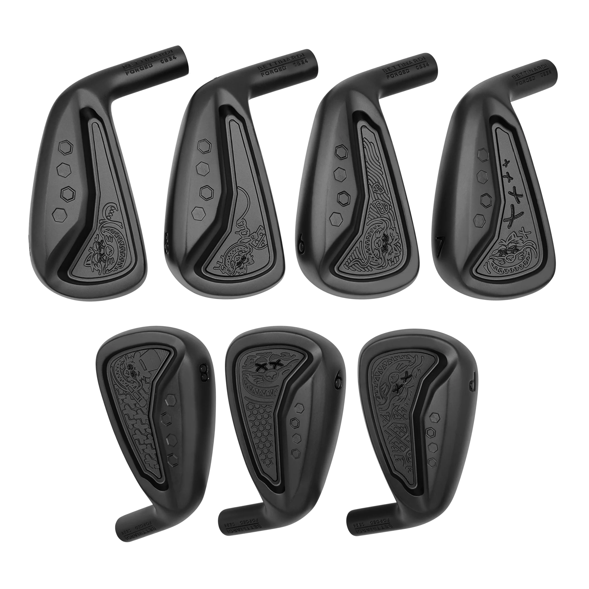 Multi Fat Cat Matte Black PVD CB24 Iron Set (4-PW)