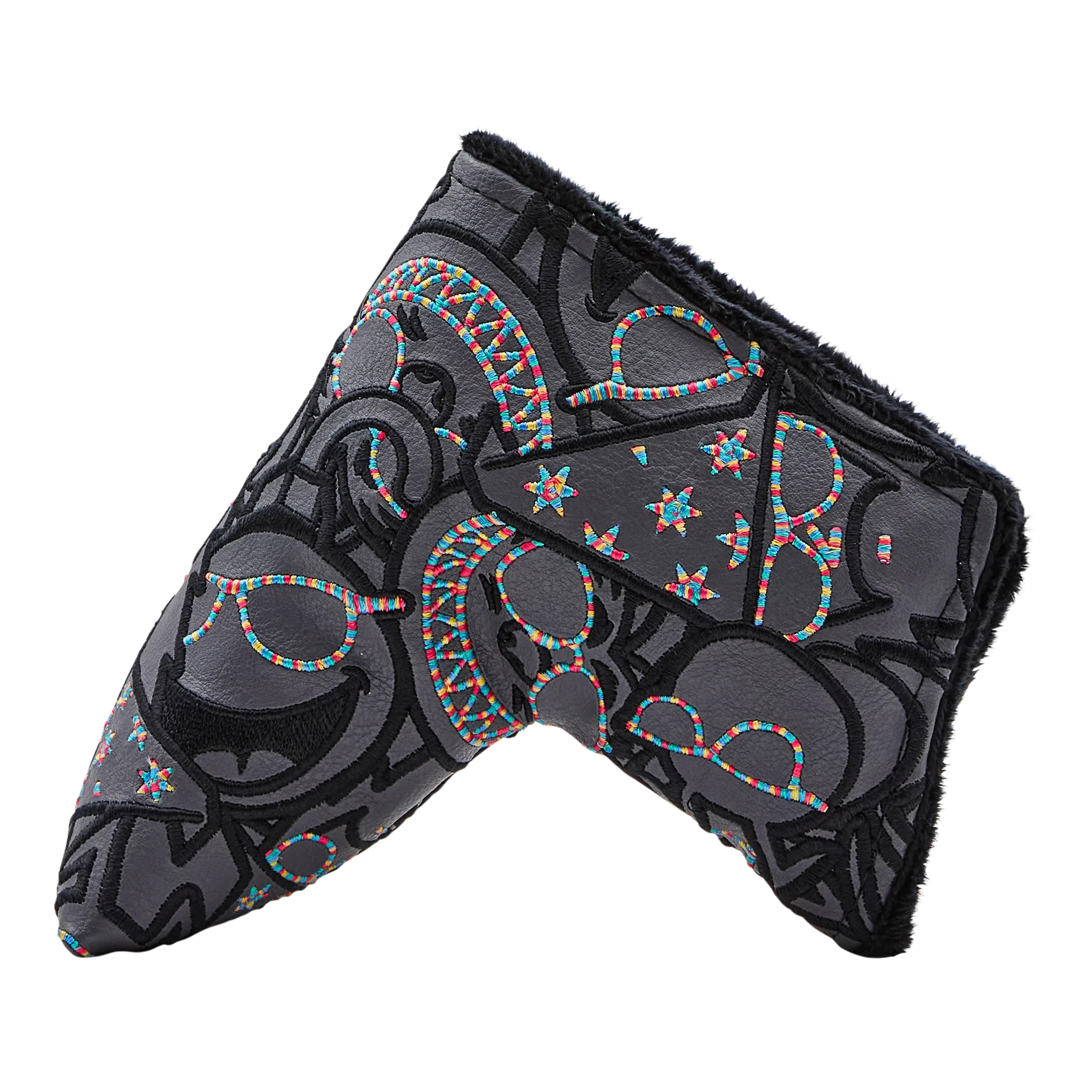 Multi Sunglasses Icon Black Rainbow Stitch Blade Putter Headcover - Image 2