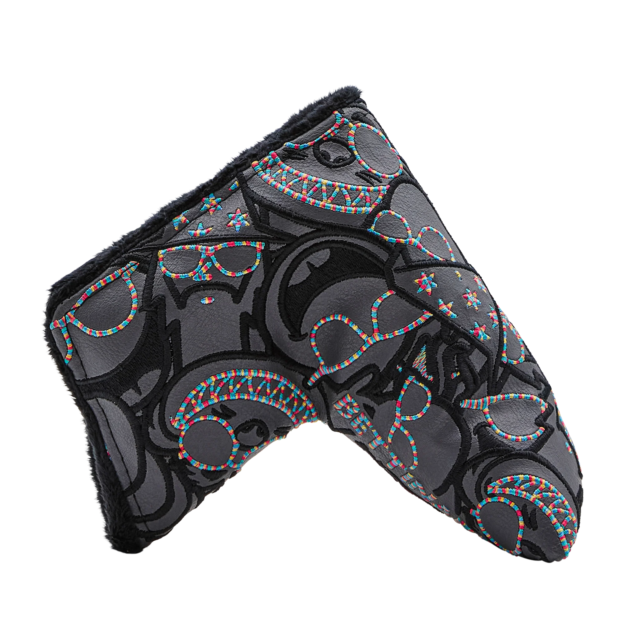 Multi Sunglasses Icon Black Rainbow Stitch Blade Putter Headcover - Image 4