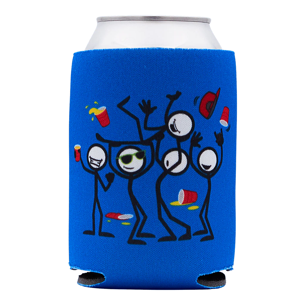 PARTY ON COOLER SLEEVE SET OF 4