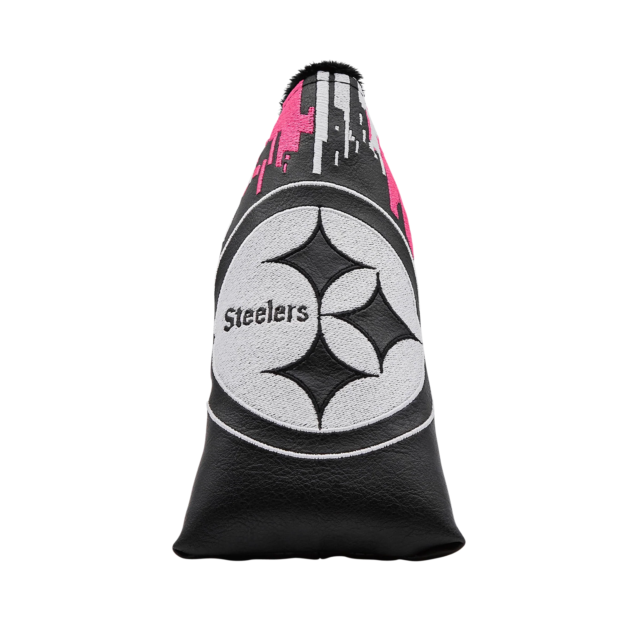 Pittsburgh Steelers Pink Digital Stripes Blade Putter Headcover - Image 3
