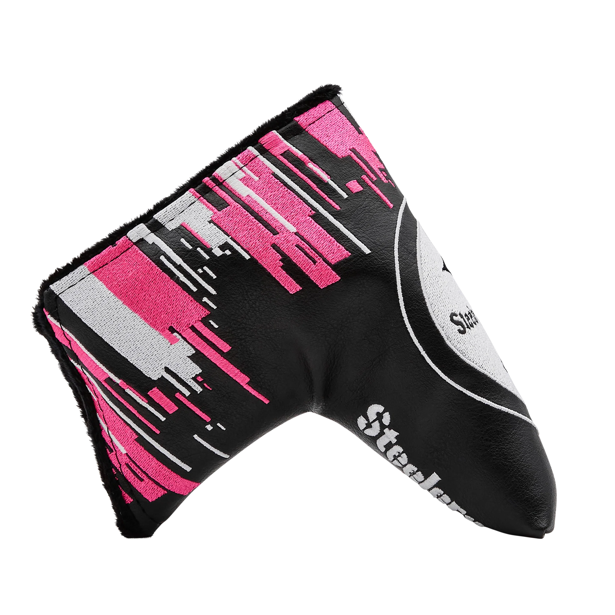 Pittsburgh Steelers Pink Digital Stripes Blade Putter Headcover - Image 4