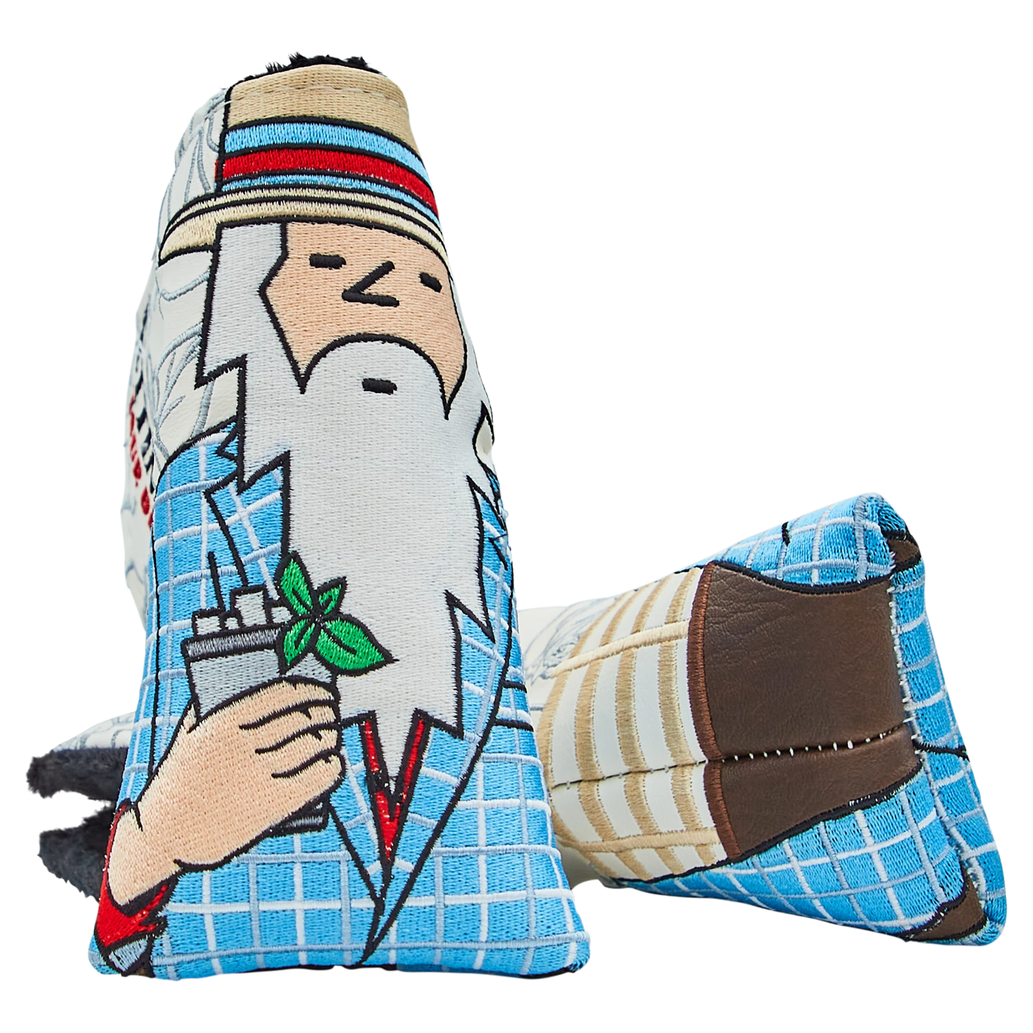 Plaid Jacket Wizard Tour Dept Blade Putter Headcover - White
