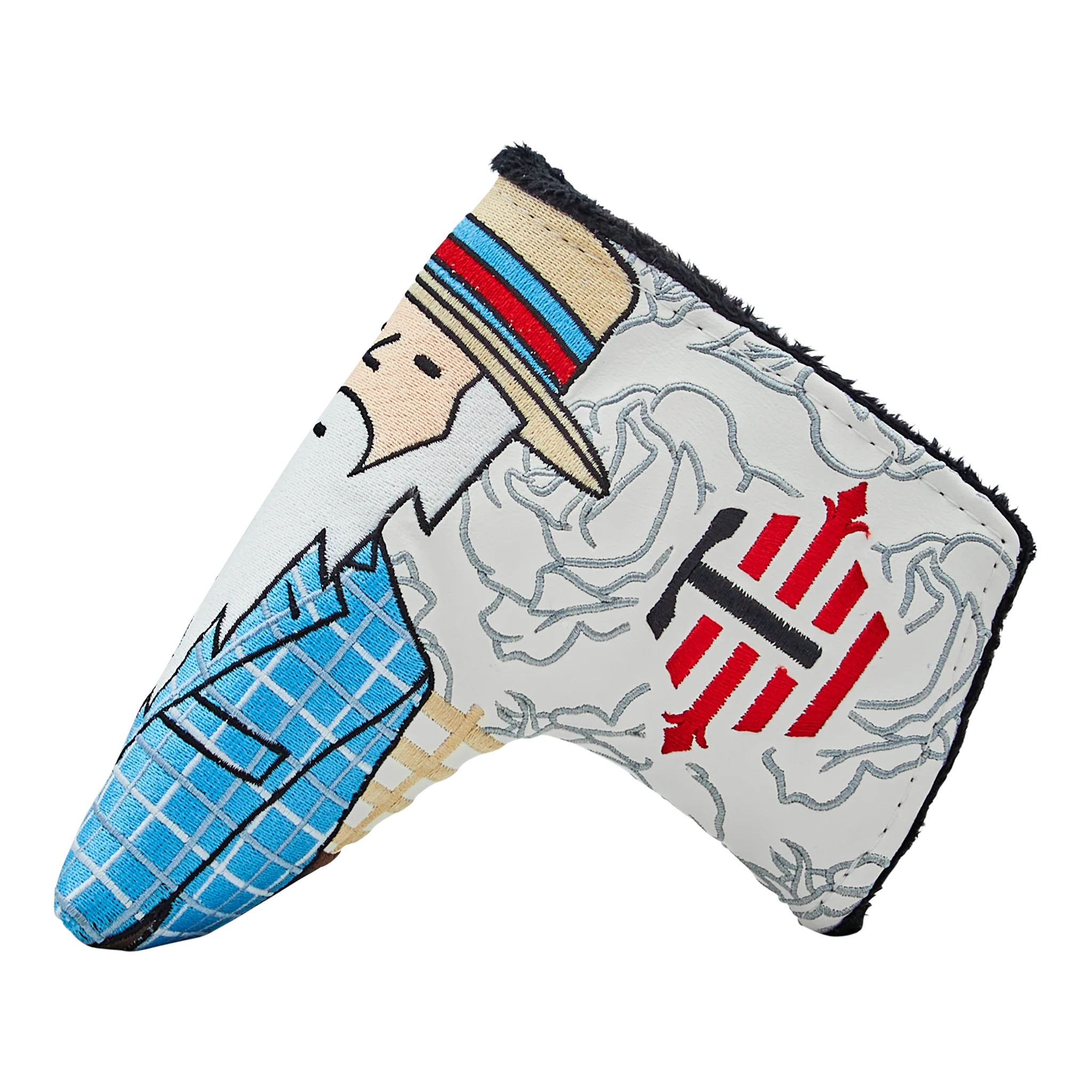 Plaid Jacket Wizard Tour Dept Blade Putter Headcover - White - Image 2