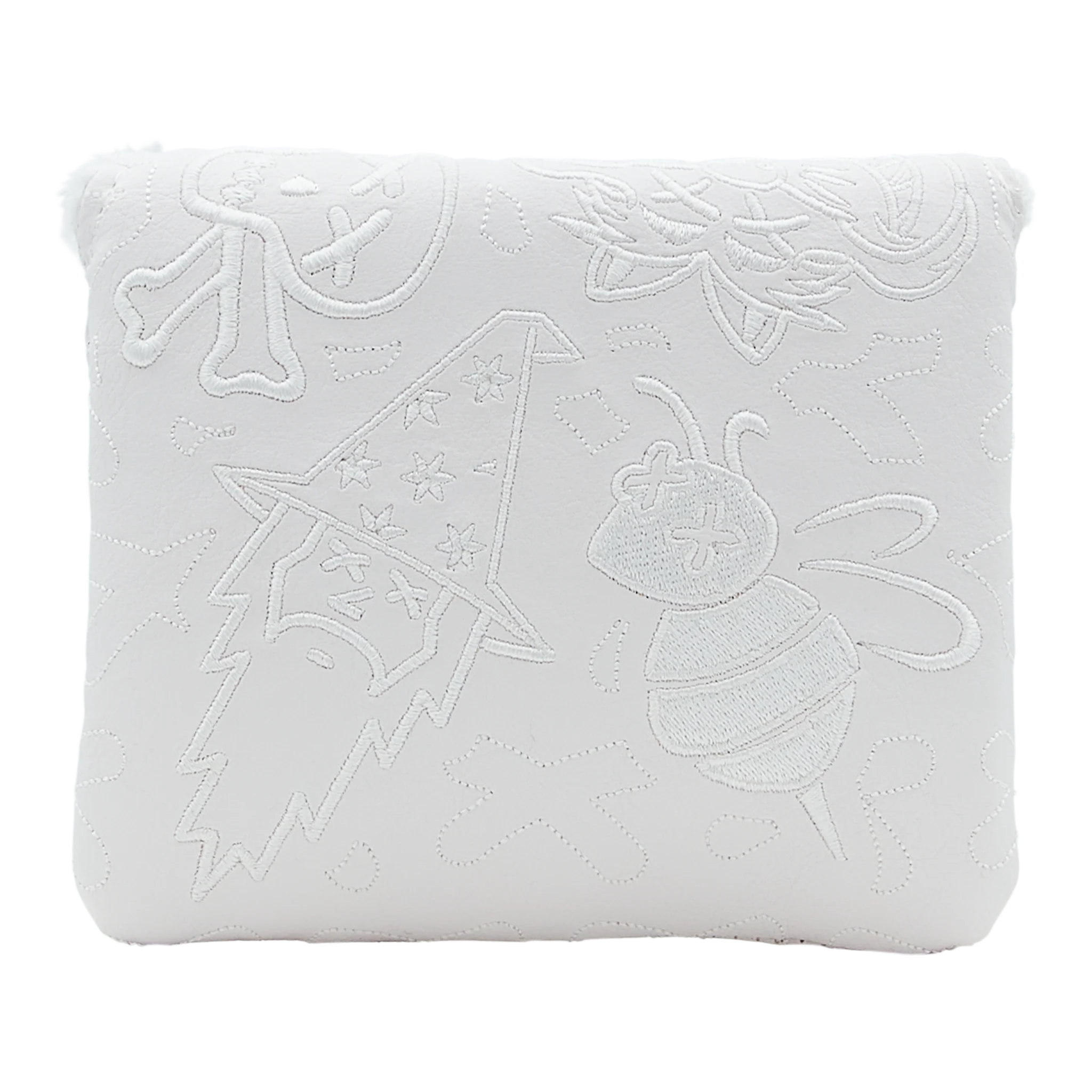 Poison Multi-Icon White Buffalo Mallet Putter Headcover