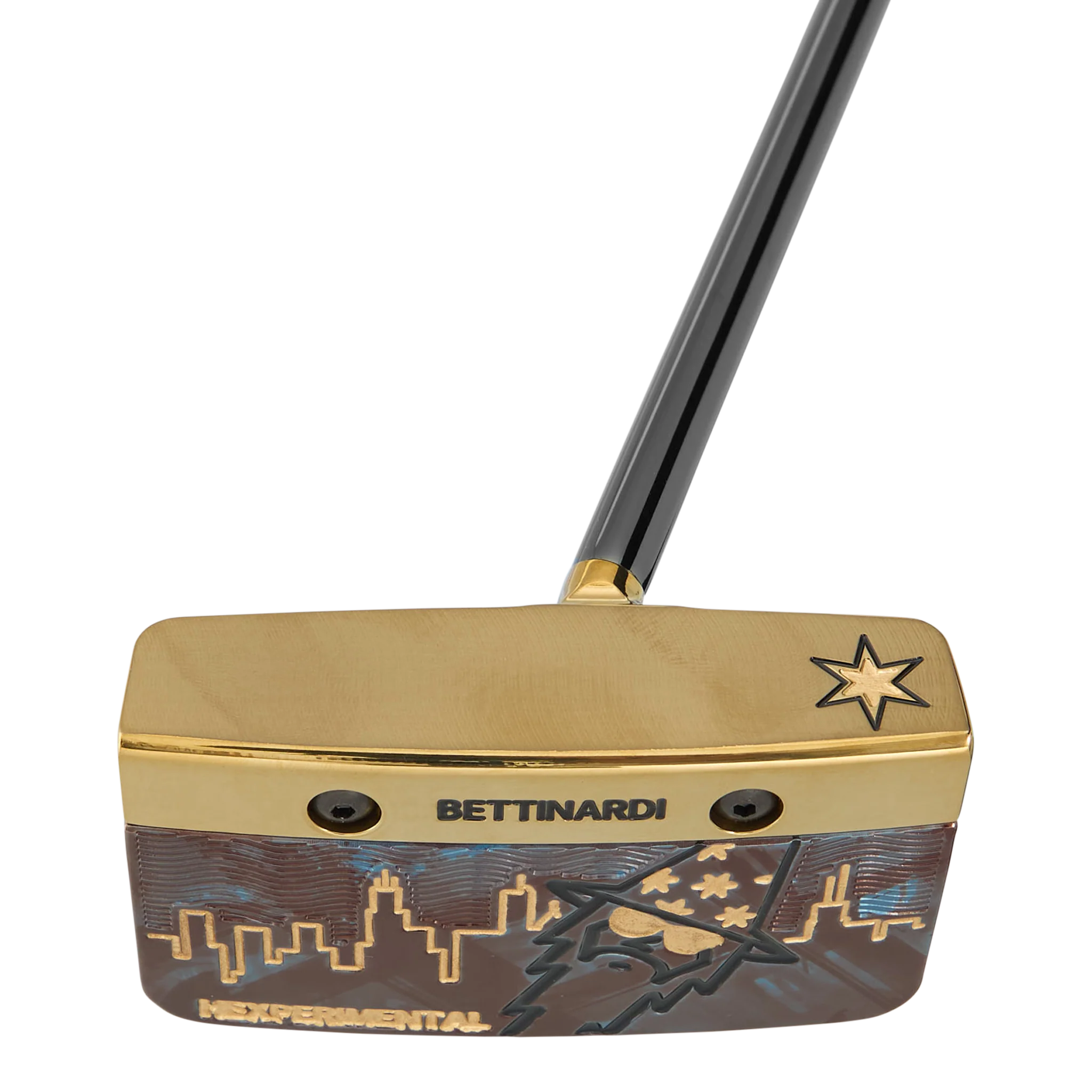 Polished Gold Flame INOVAI 10.0 Centershaft Proto Putter