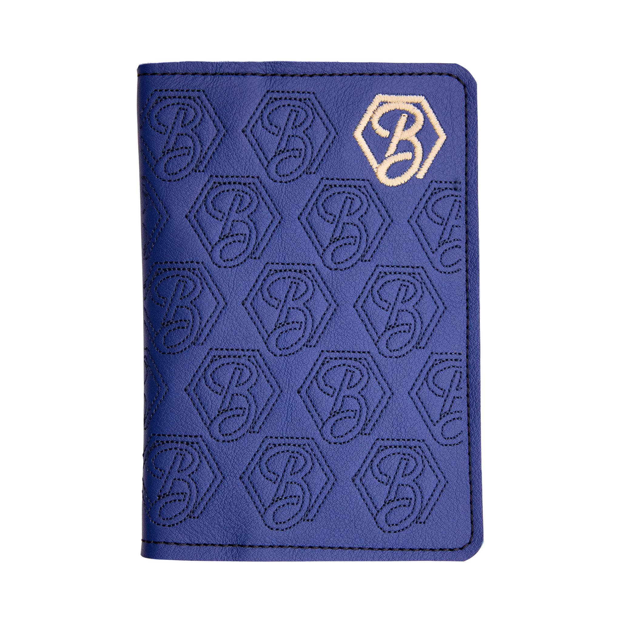 Retro Hex B Scorecard Holder (Navy/Ivory)