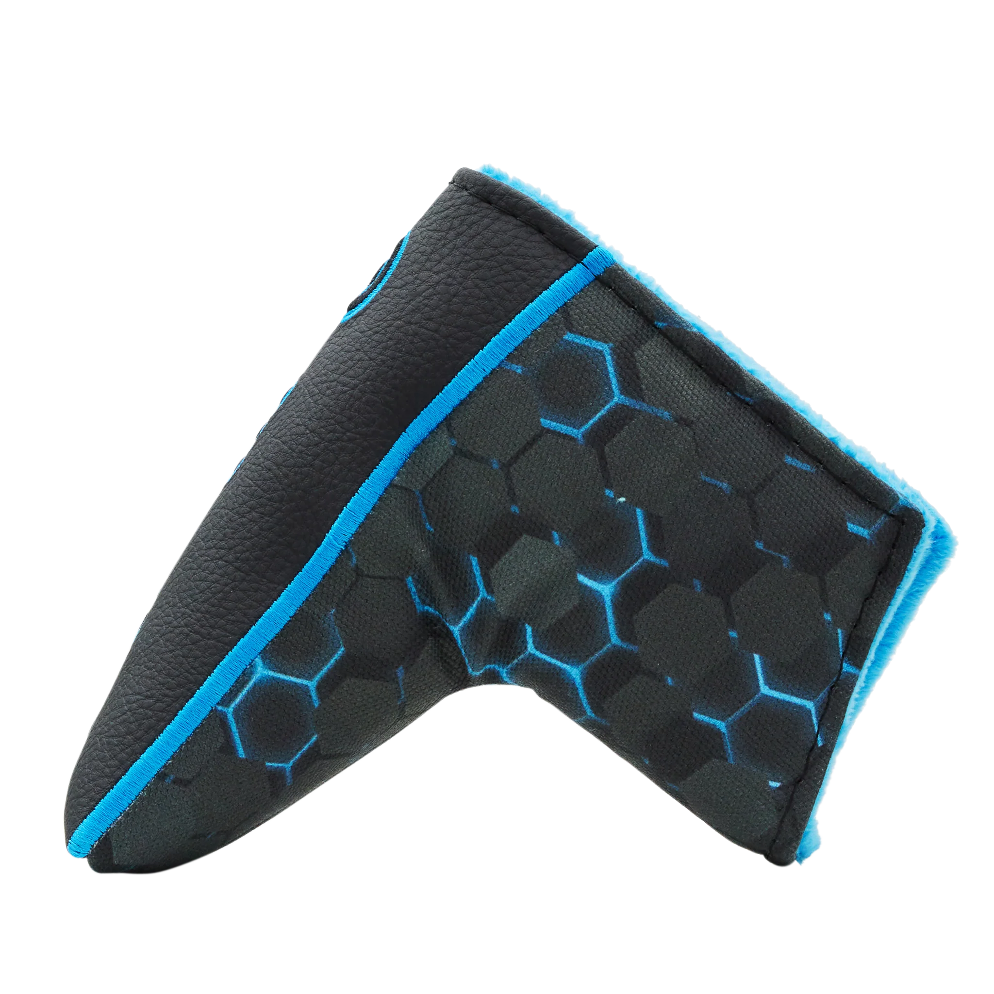 Script Hex B Dimensional Blade Putter Headcover (Blue/Black) - Image 2
