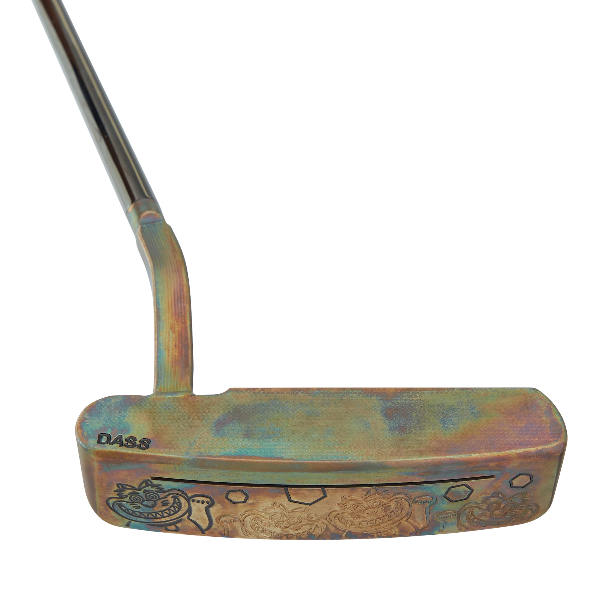 Steel Patina Lucky Cat DASS BB0 Sound Slot Left Handed Putter