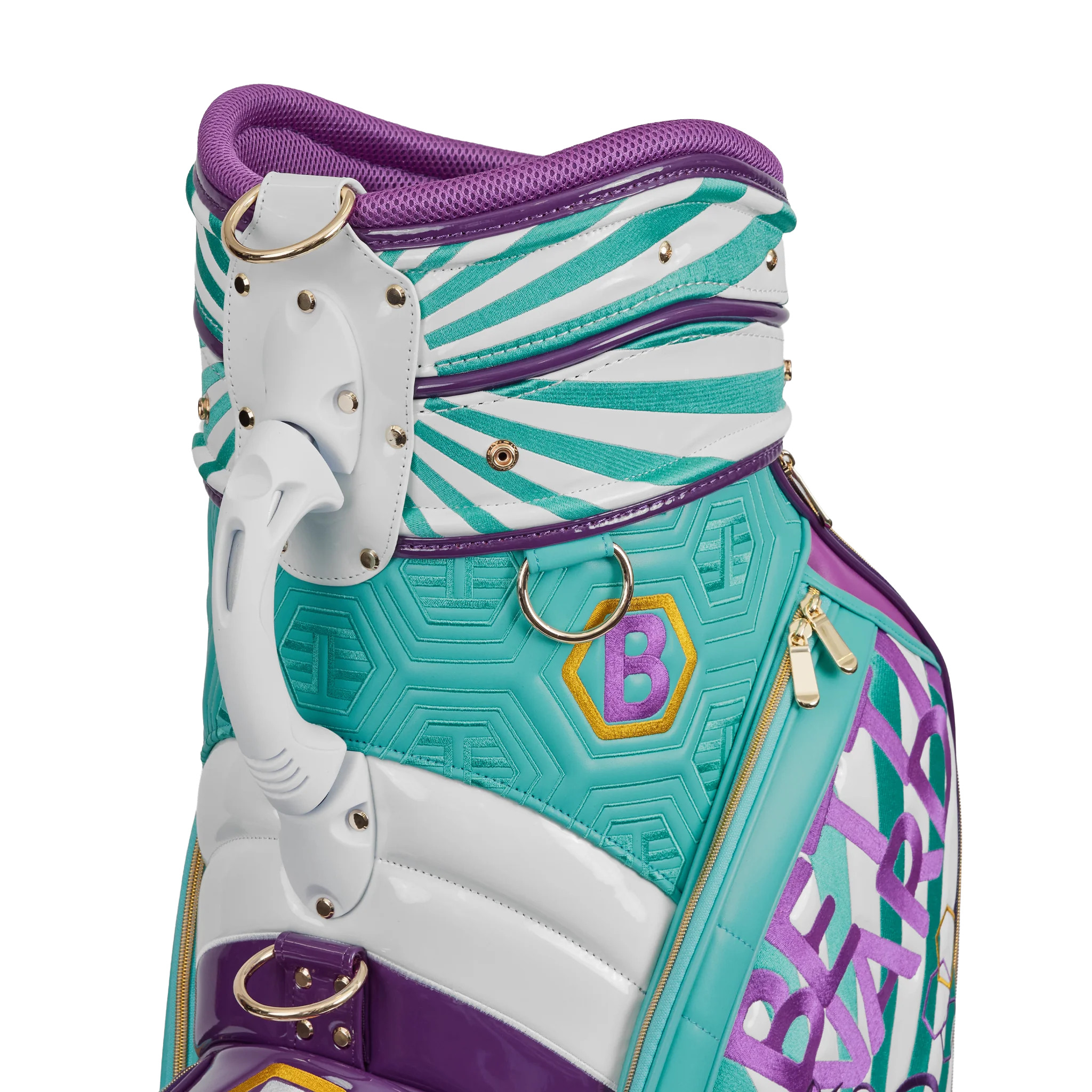 Tour Dept. T-Hive Lucky Cat Staff Bag (Teal/Purple) - Image 6
