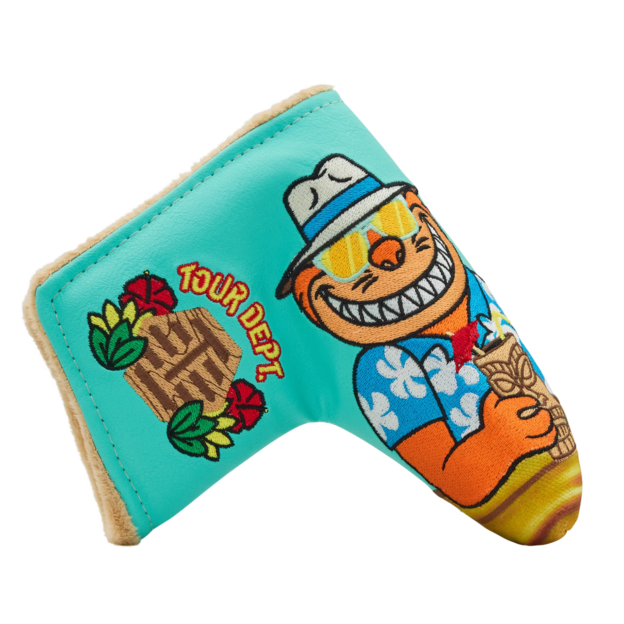 Tour Dept. Tiki Drinking Buddies Blade Putter Headcover - Image 4