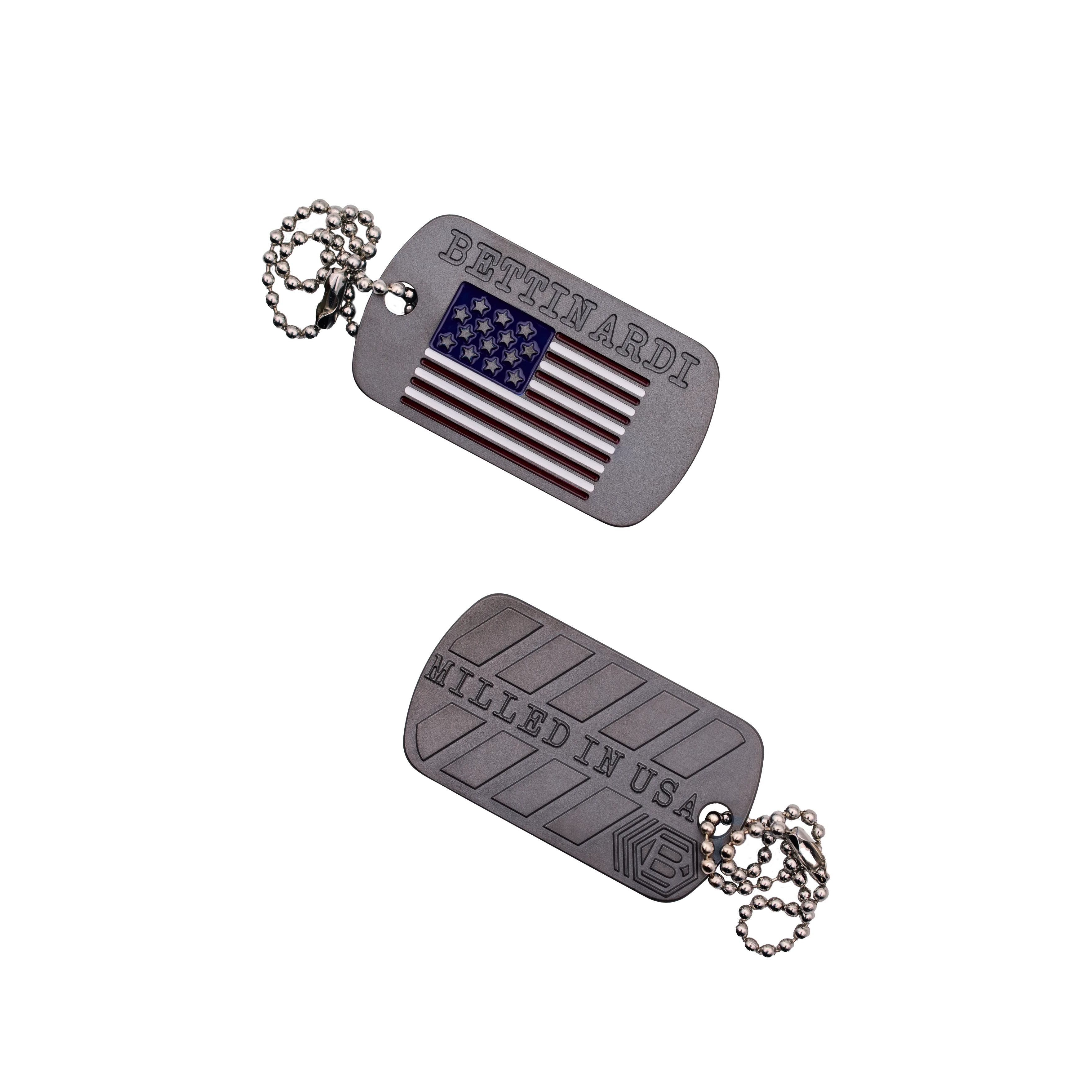 Veterans Day Dog Tag Ball Marker Keychain