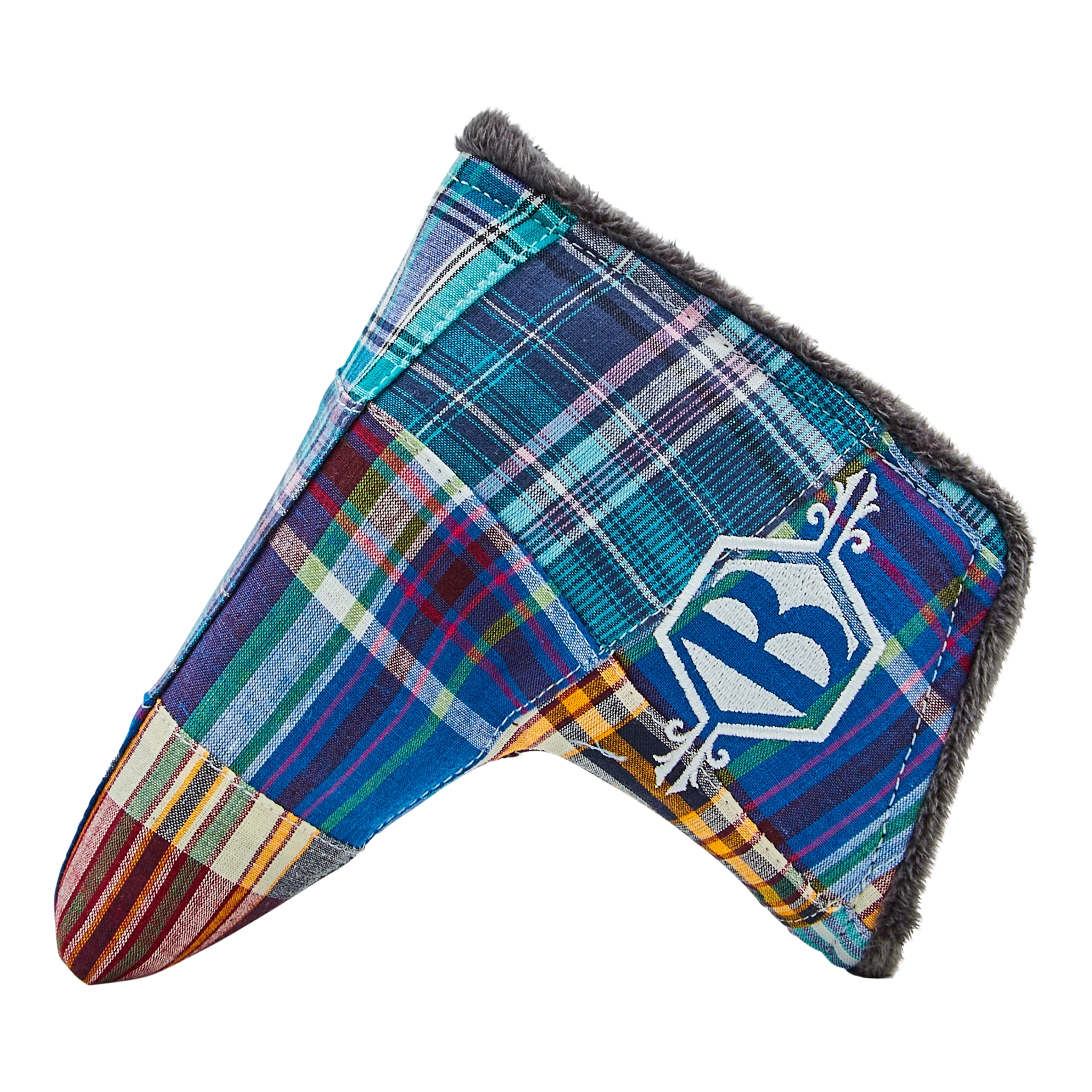 Blue Patch Madras Blade Putter Headcover - Image 2